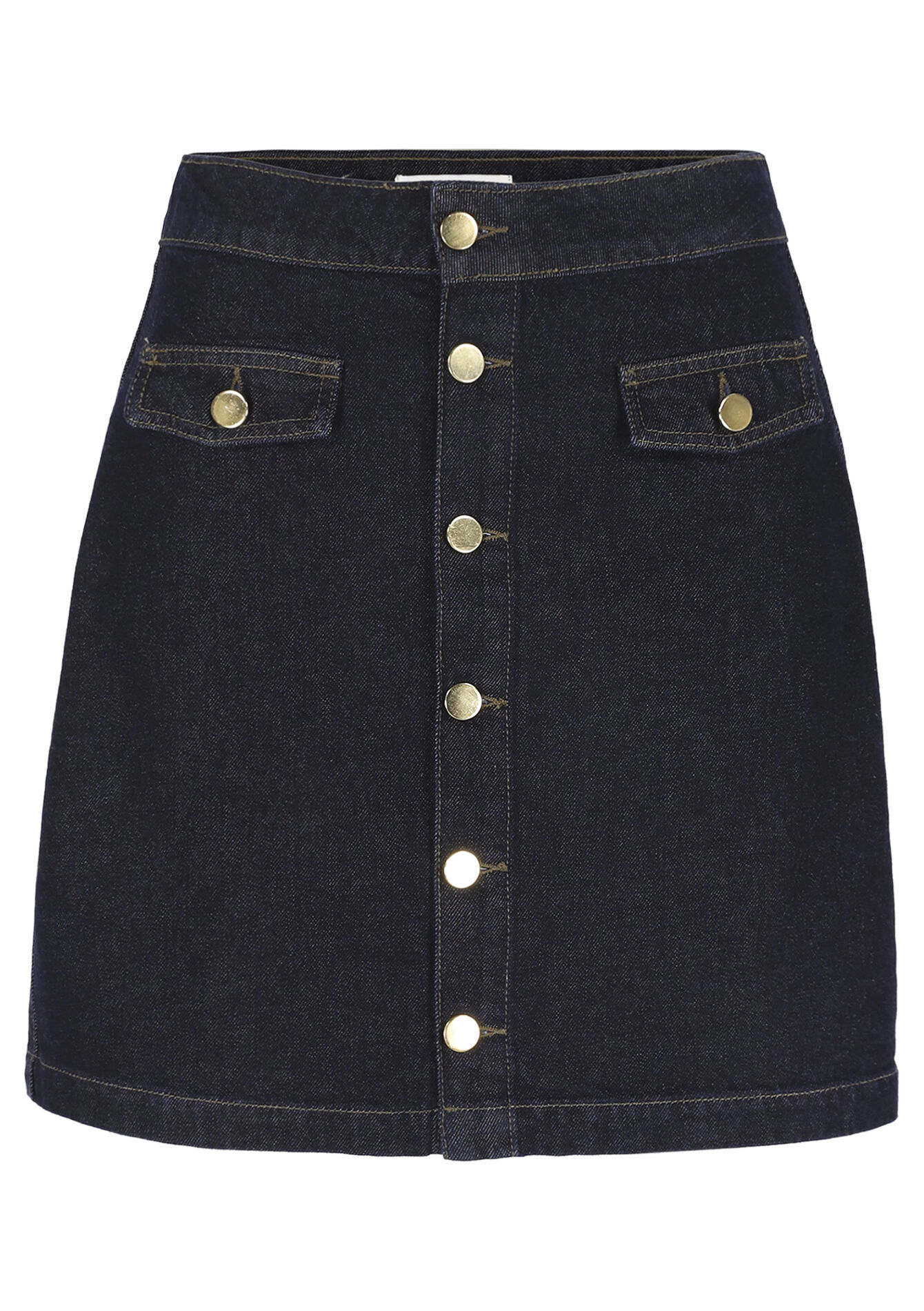 Jupe courte en denim - DARK BLUE - 07101483_0501