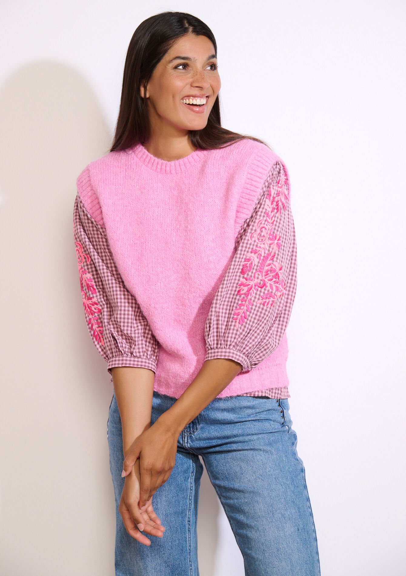 Pull sans manches doux, Pull sans manches doux, , back