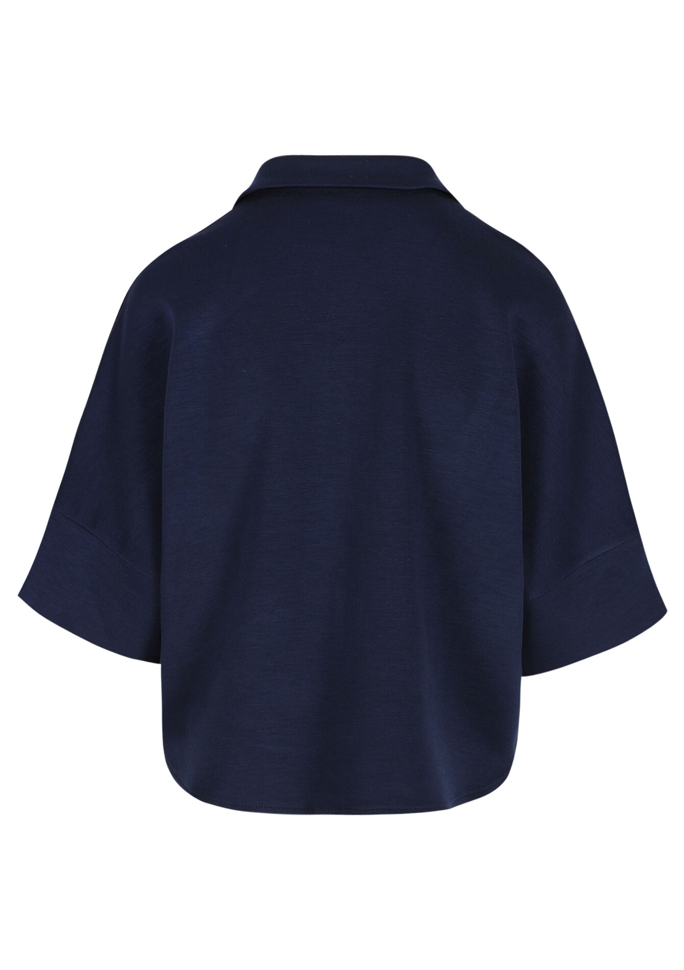 Losvallend overhemd met korte mouwen, Losvallend overhemd met korte mouwen - NAVY BASIC - 02301896_2723