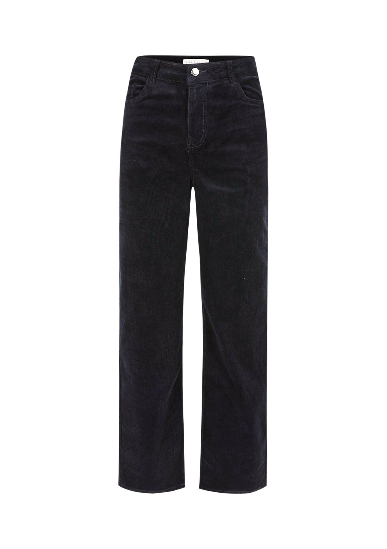 Straight corduroy trousers, Straight corduroy trousers - NAVY BASIC - 06004607_2723