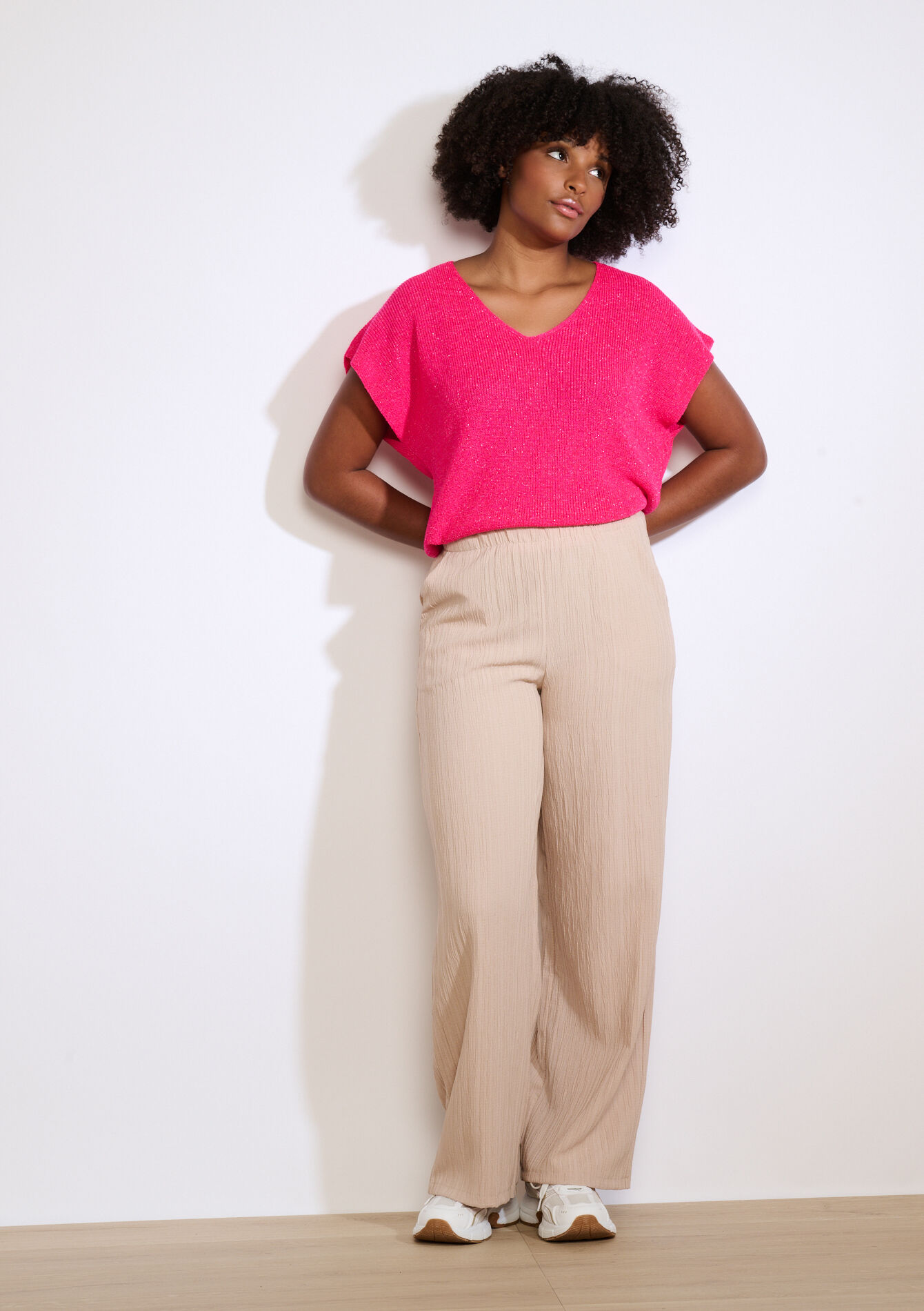 Pantalon fluide moderne, , back