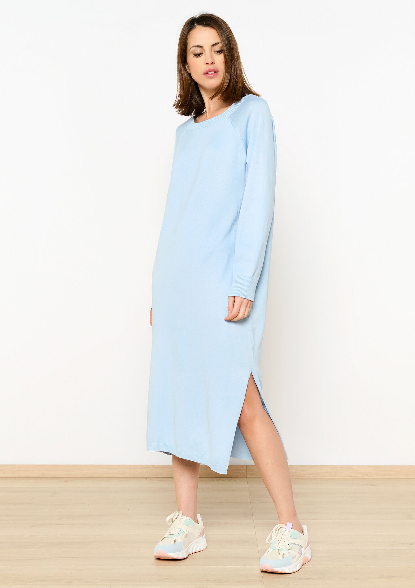 Robe pullover basique, Robe pullover basique - BLUE PASTEL - 08602298_3003