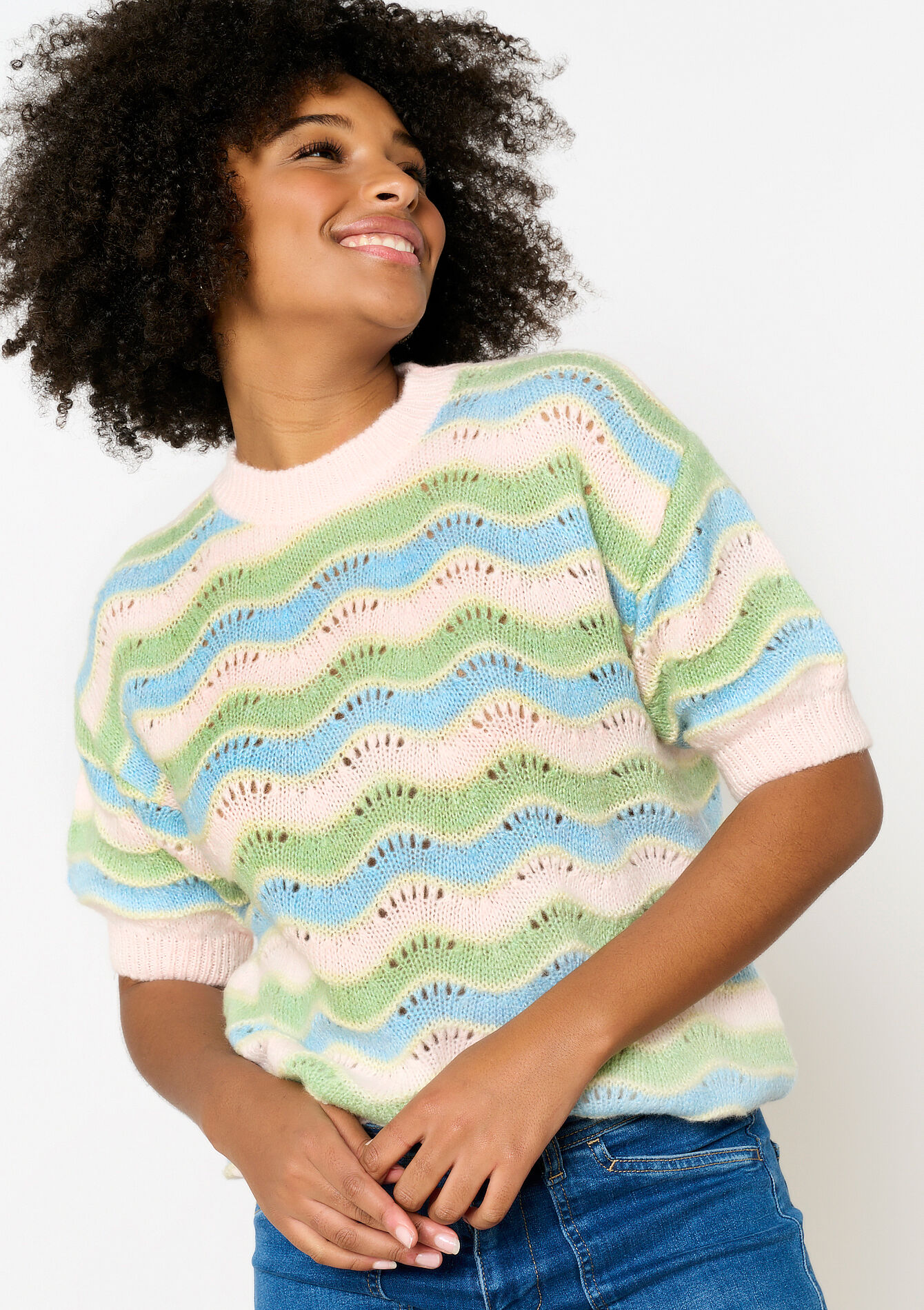 Trui met colourblock, Trui met colourblock - NUDE PINK - 04006876_1301