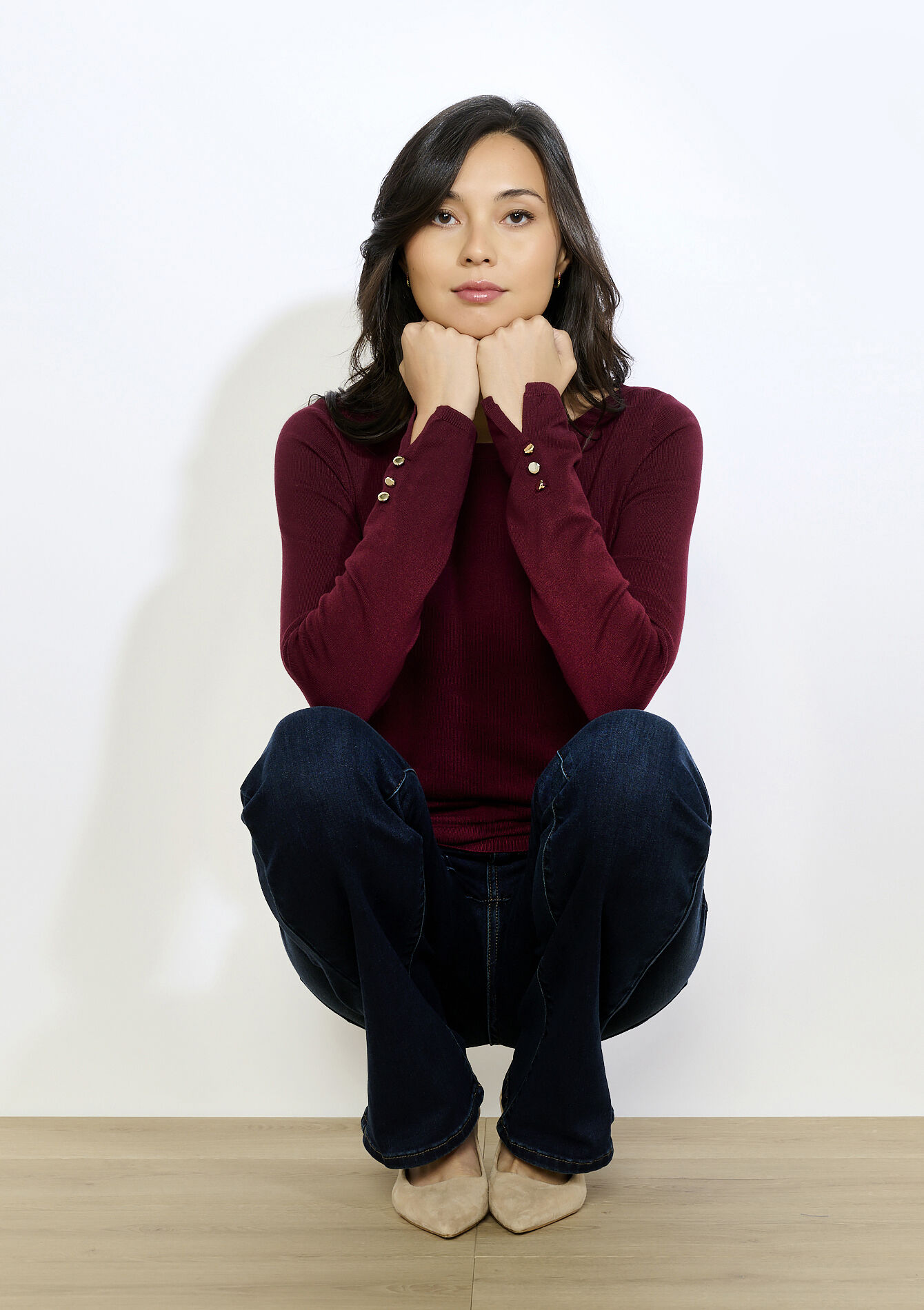 Trui met gouden knopen, Trui met gouden knopen - BORDEAU WINE - 04006871_1467