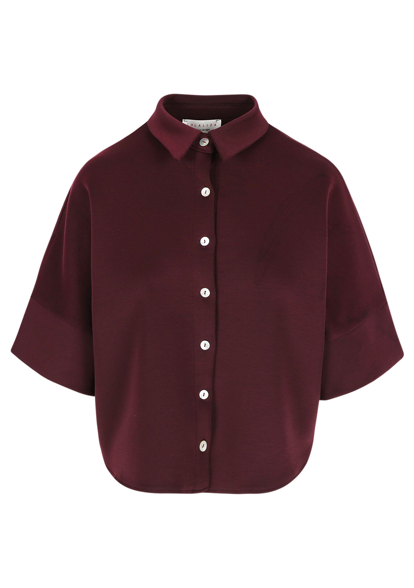 Chemise boutonnée ample - BORDEAU WINE - 02301896_1467