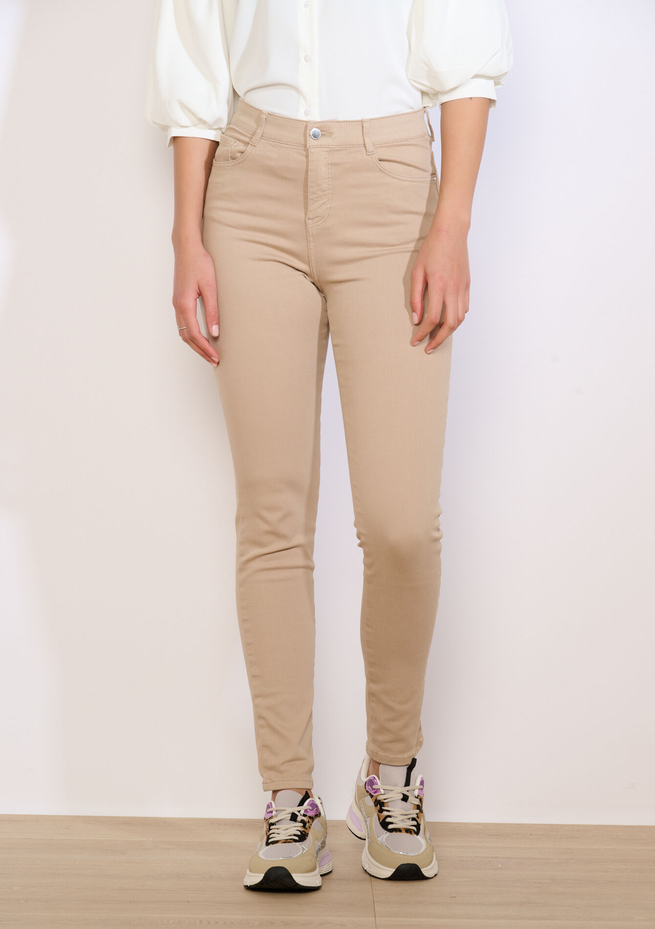 Multiple size slimfit pants, Multiple size slimfit pants - TAUPE - 06004680_1021