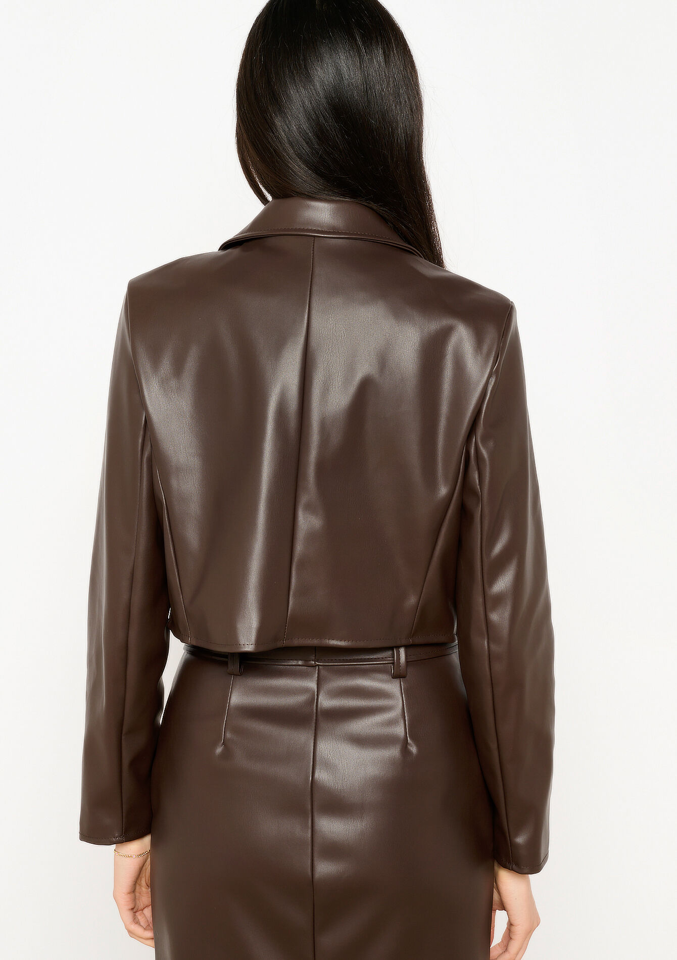 Jasje in imitatieleer, Jasje in imitatieleer - CAMEL BROWN - 09100899_3818