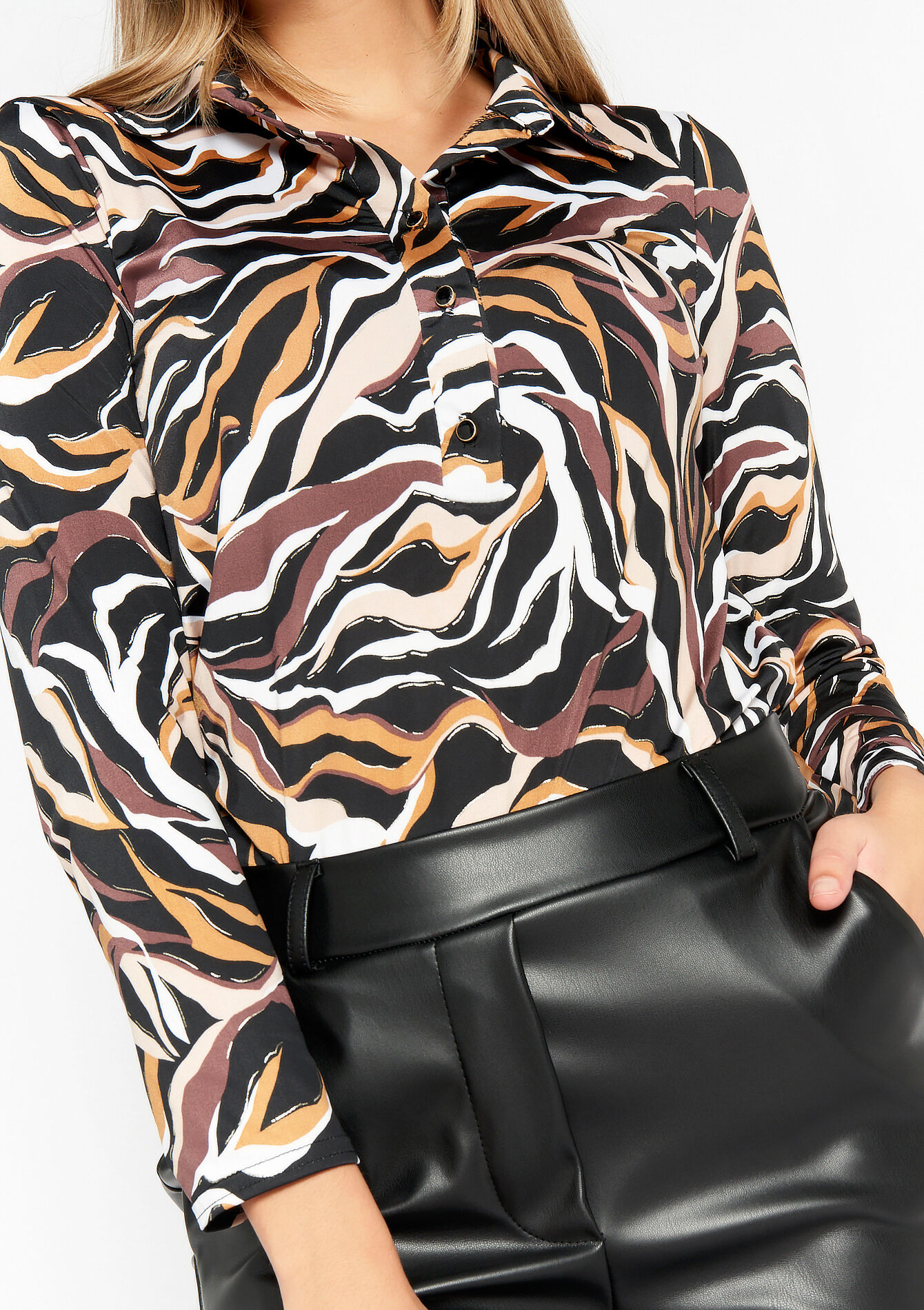 Shirt with print - BLACK - 02400237_1119