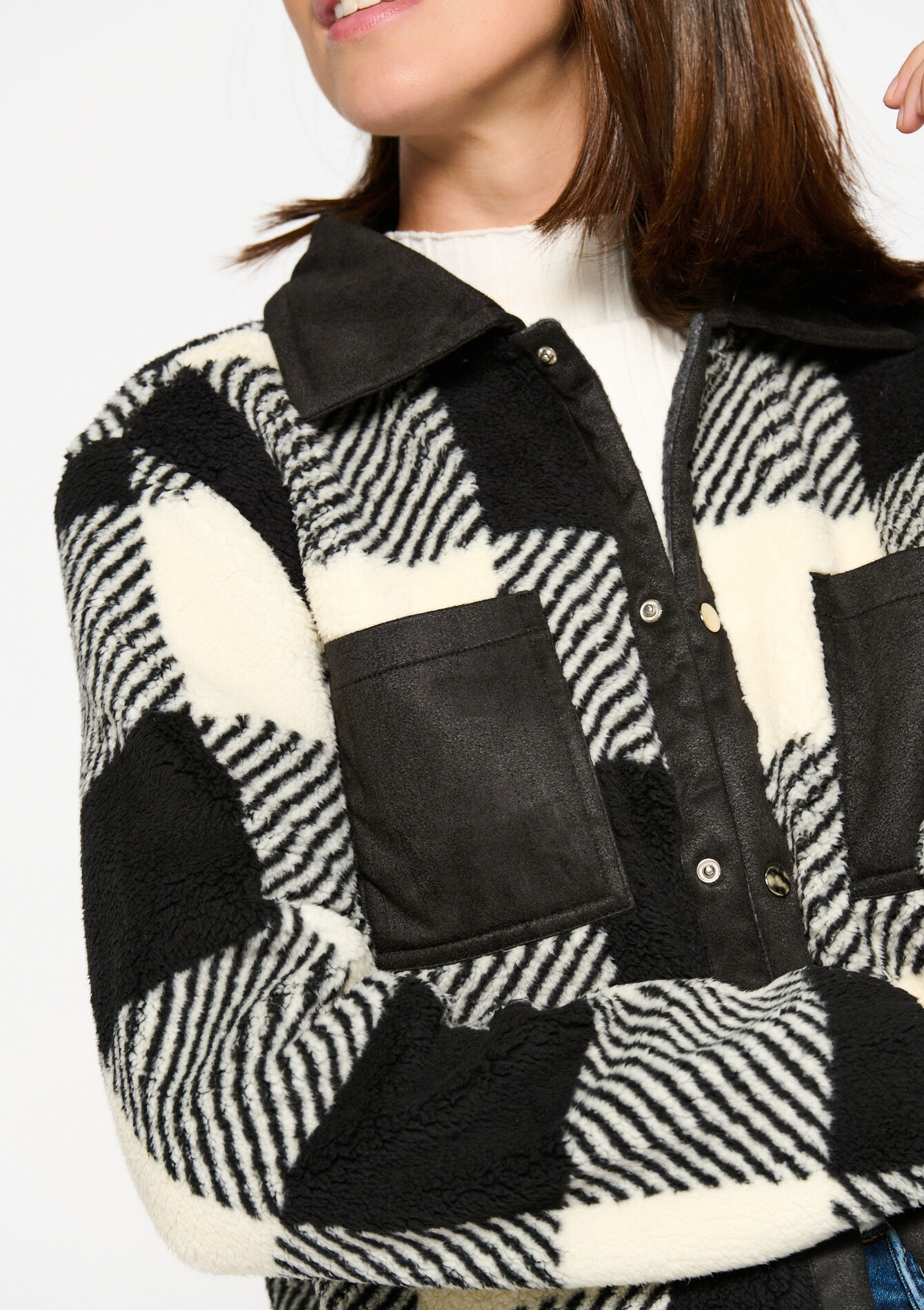 Chemise épaisse à carreaux, Chemise épaisse à carreaux - BLACK - 15100223_1119