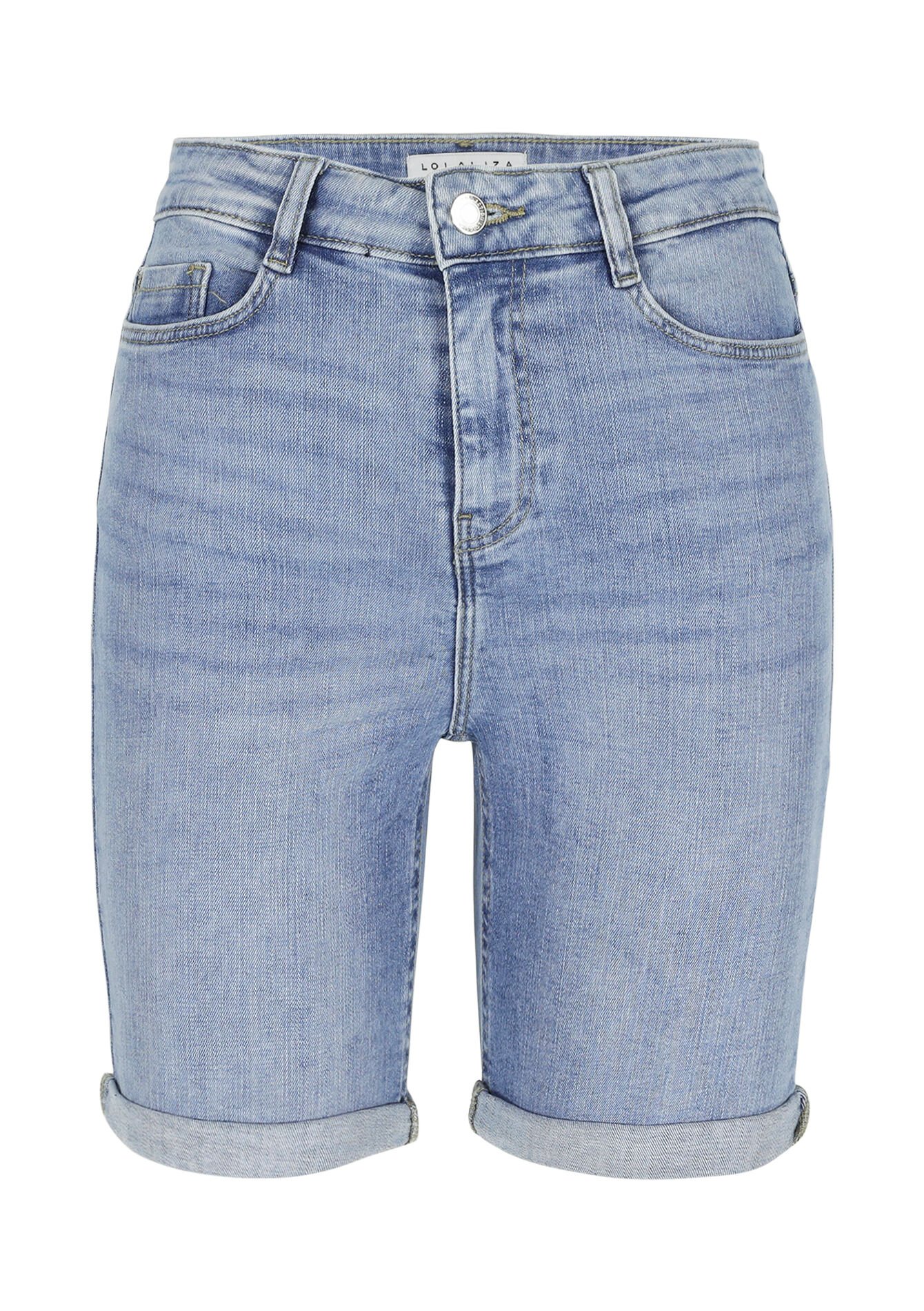 Denim shorts - BLUE BLEACHED - 22000575_0502