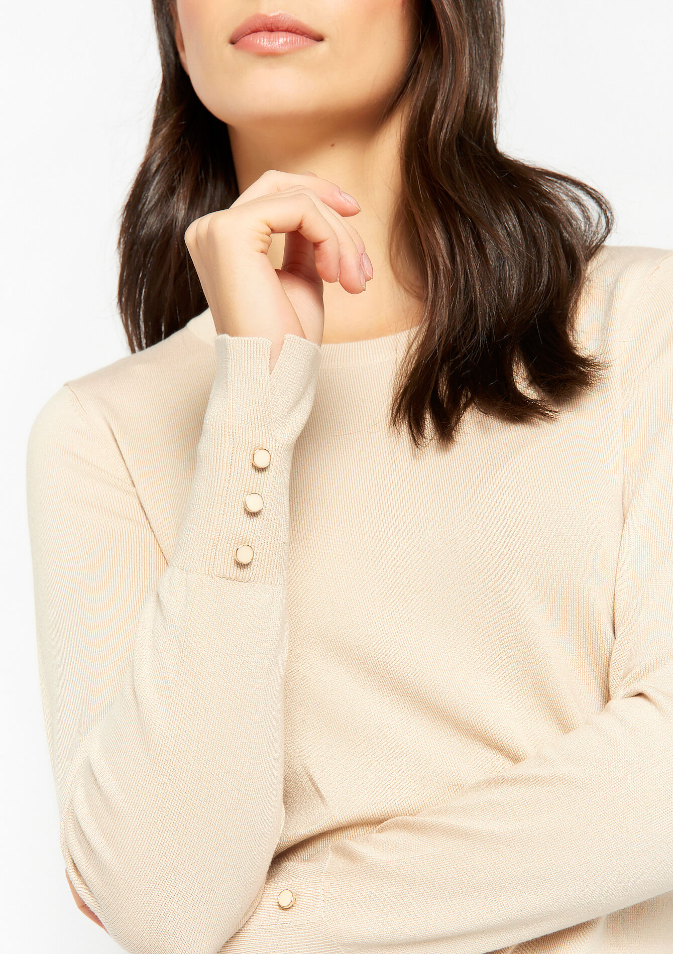 Pull en maille fine, Pull en maille fine - LT BEIGE - 04005940_2527