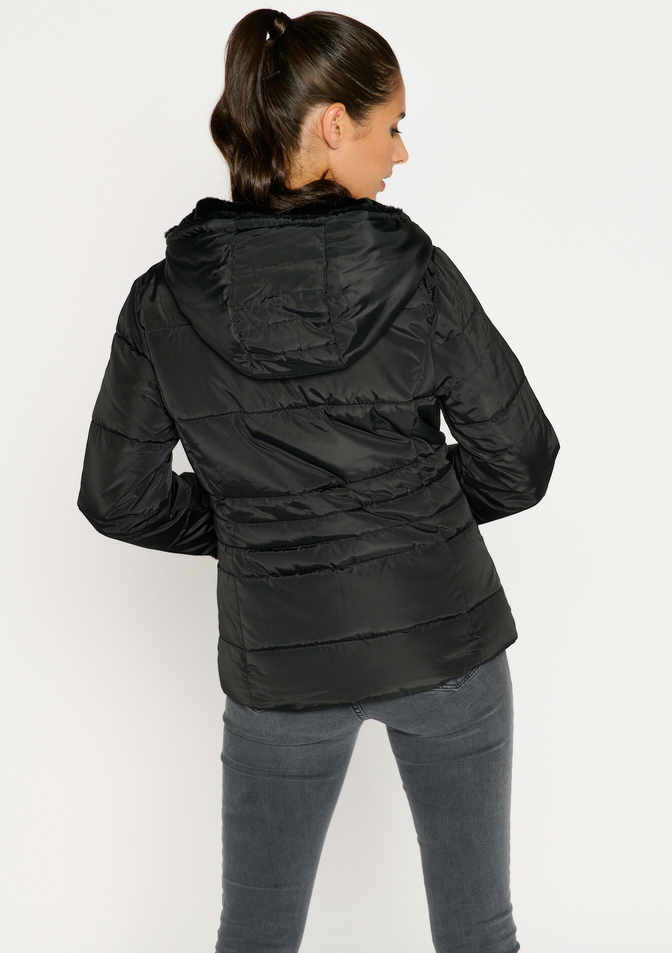 Gewatteerde jas - BLACK - 23000491_1119