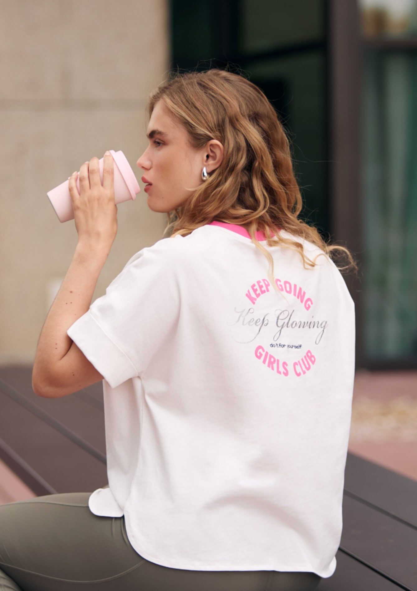 T-shirt de sport coton, , hi-res