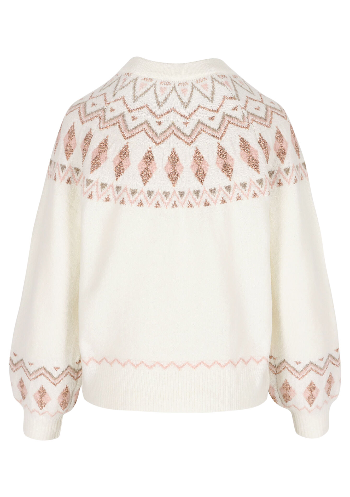 Grafische trui met jacquard - VANILLA WHITE - 04006957_1013