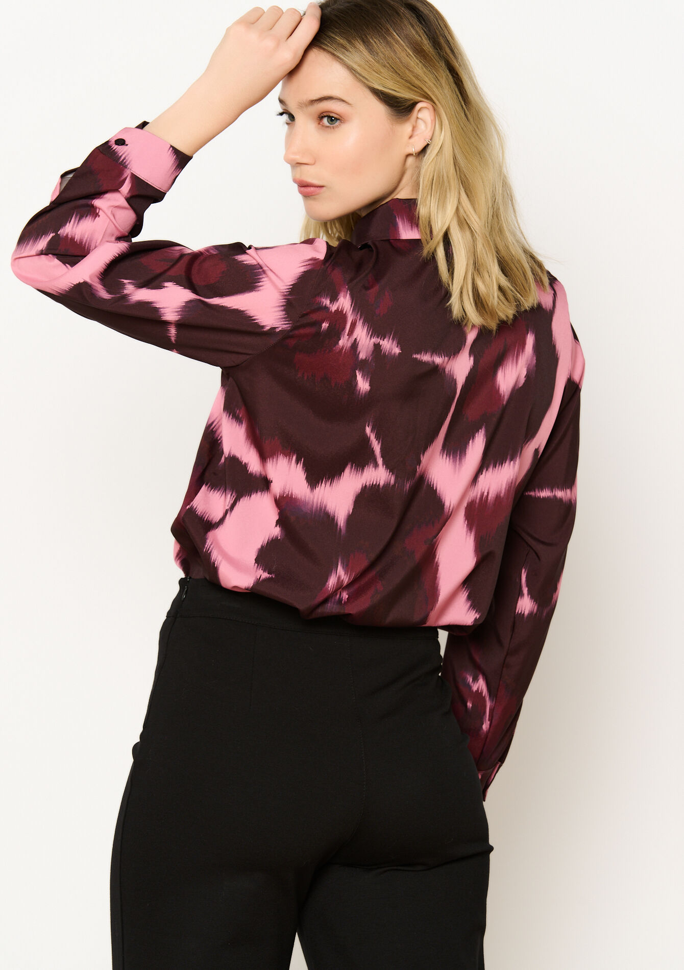 Chemise à imprimé flou, Chemise à imprimé flou - BORDEAUX WINE - 05702695_5514