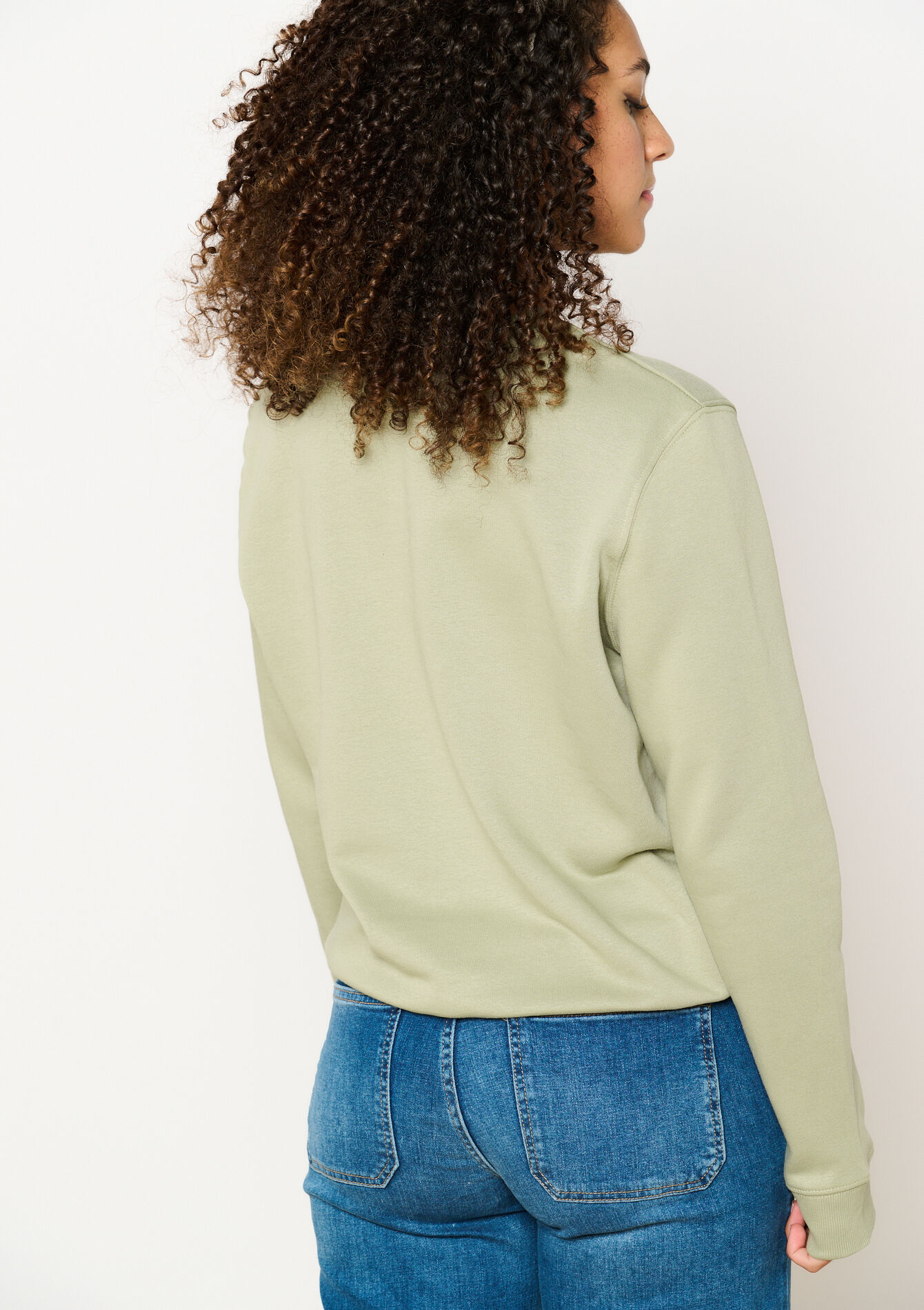 Sweater with artwork - KHAKI FADED - 03001746_4326