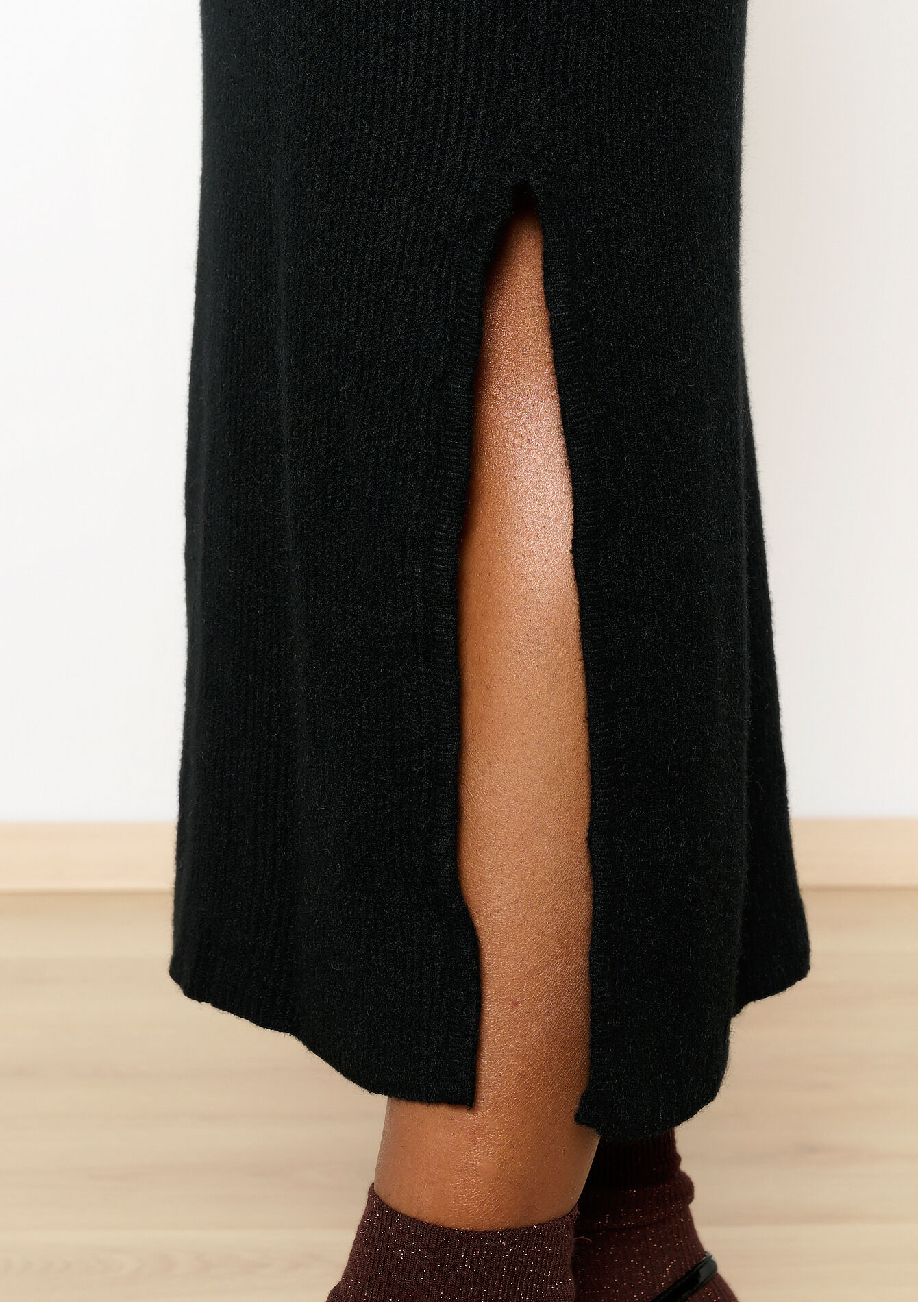 Geribbelde midirok, Geribbelde midirok - BLACK - 07101306_1119