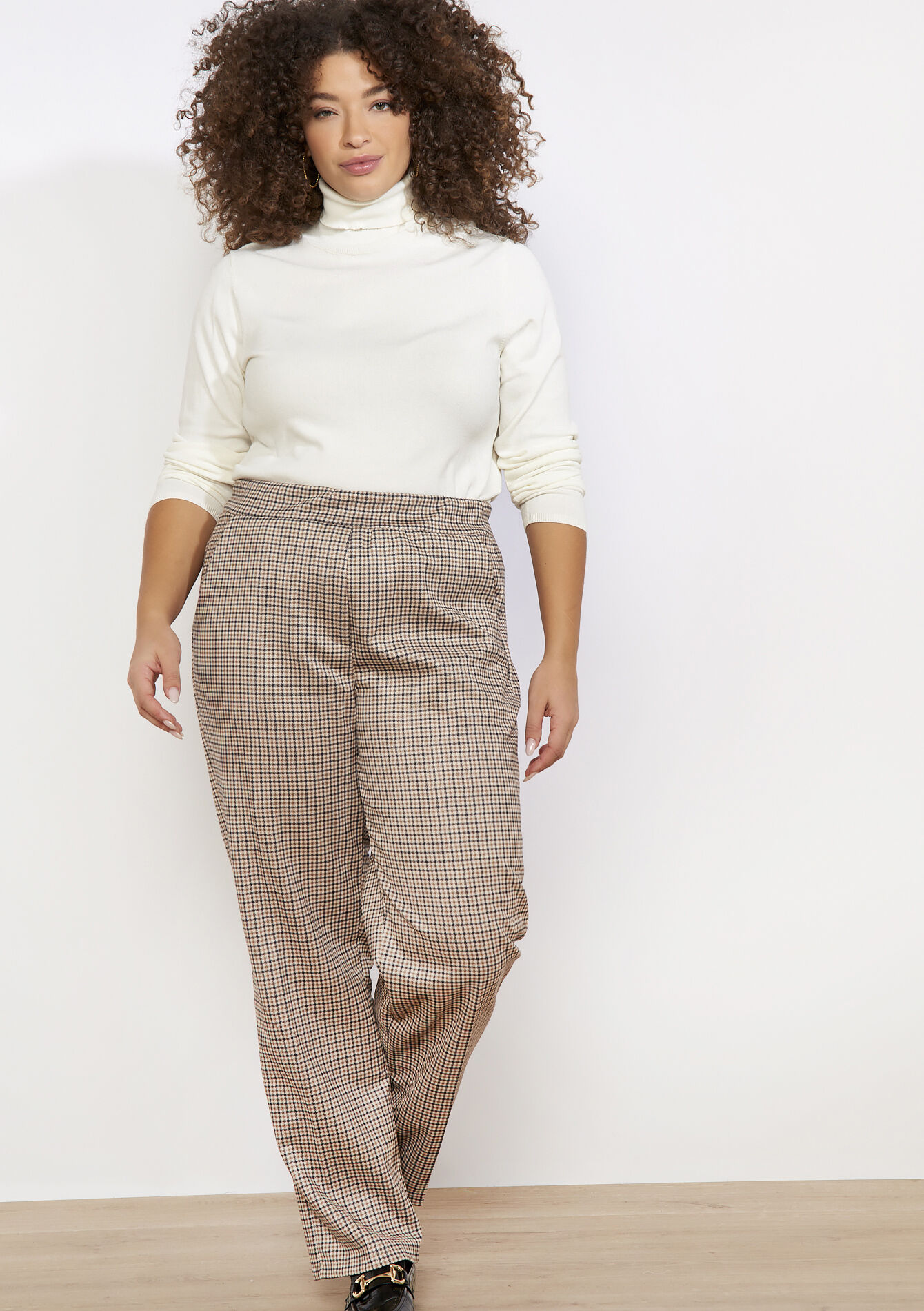 Geruite rechte broek, Geruite rechte broek, , back