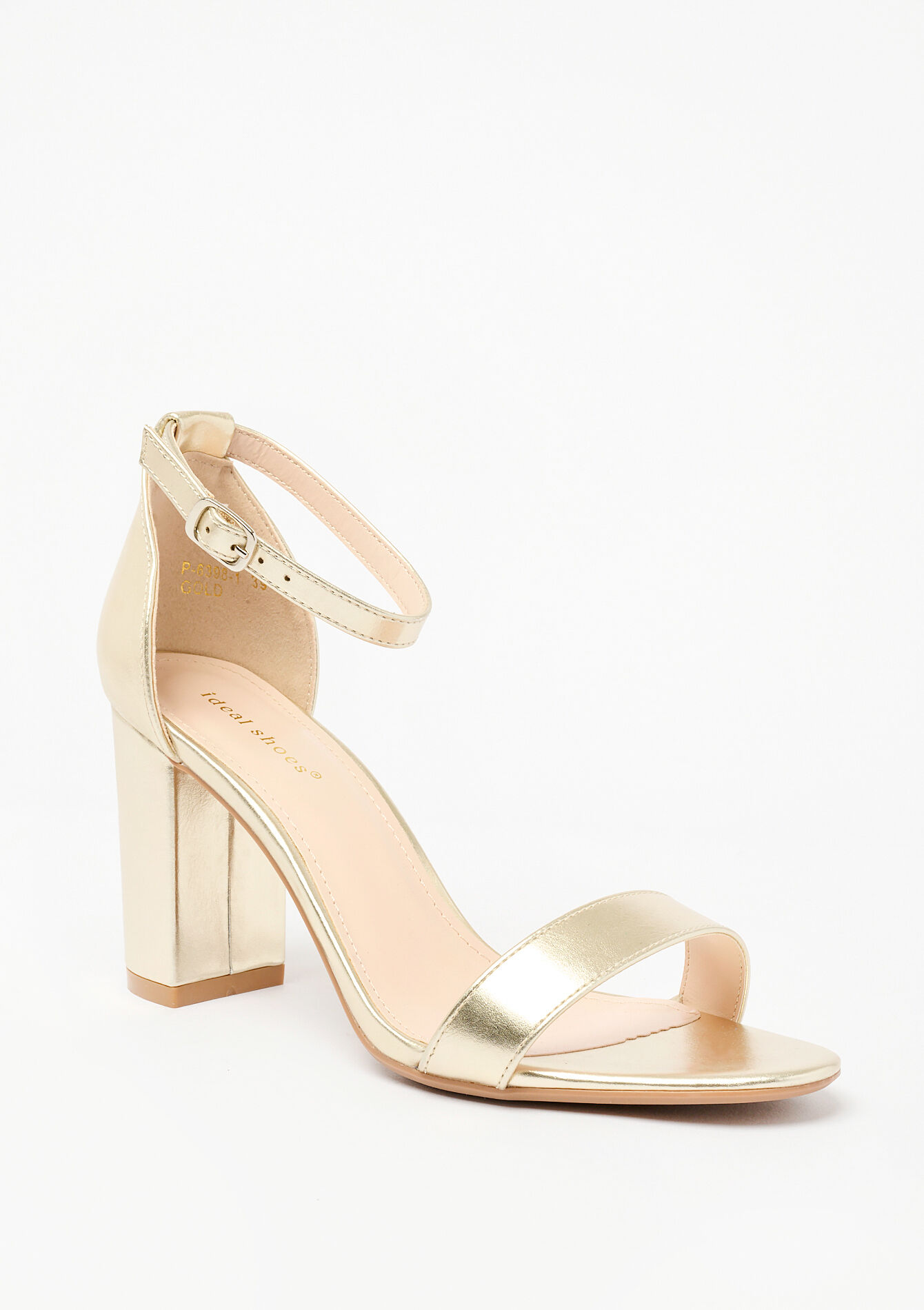 Sandals with metallic effect - GOLD - 13000778_1058