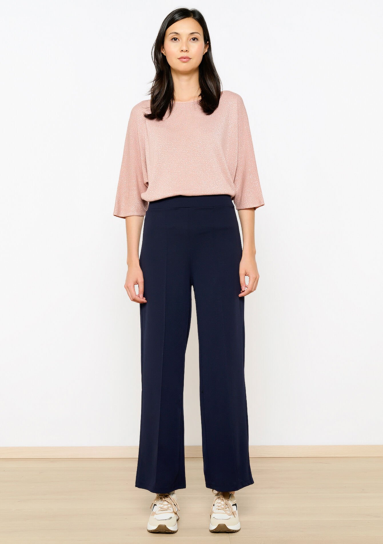 Pantalon évasé, Pantalon évasé - NAVY BASIC - 06600883_2723