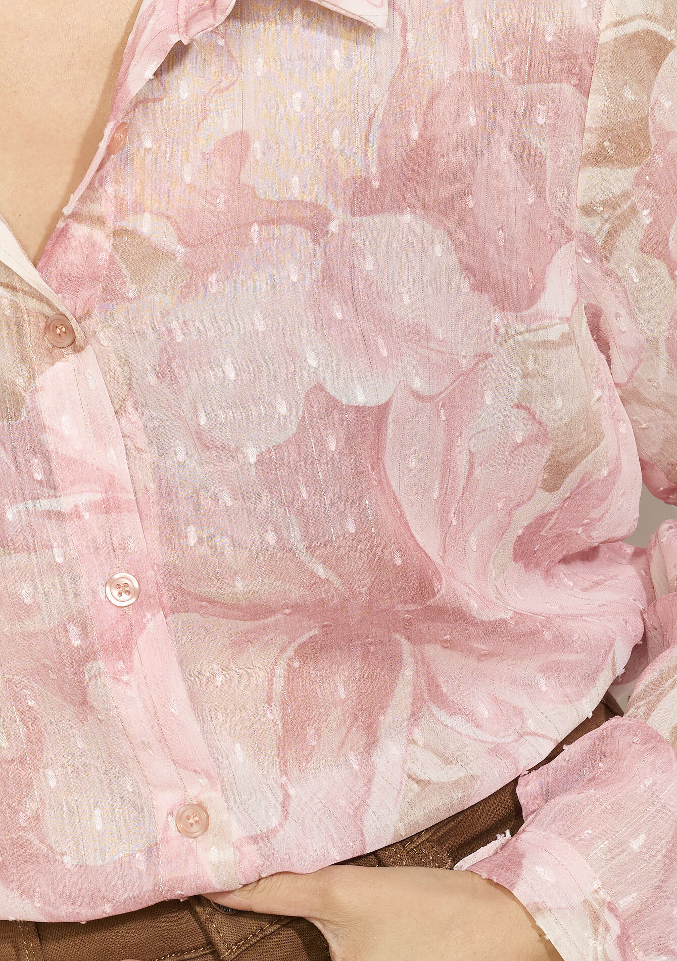 Luchtige bloemenblouse - COSMETIC PINK - 05702933_5733