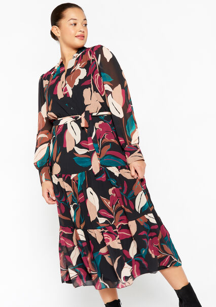 Floral print shirt dress - MULTICO - 08601822_1000