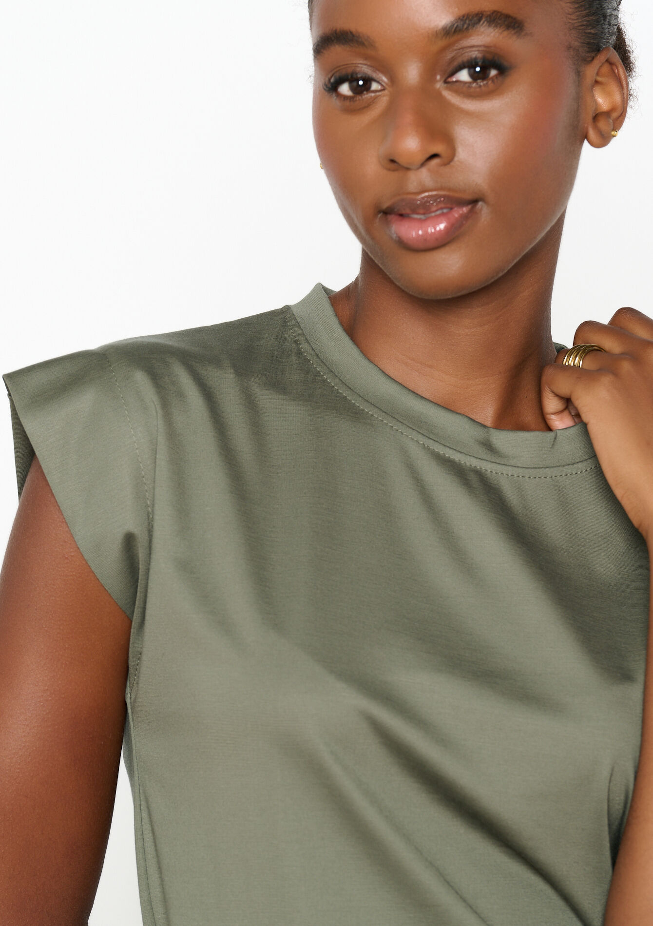 Short-sleeved T-shirt - KHAKI - 02301683_433