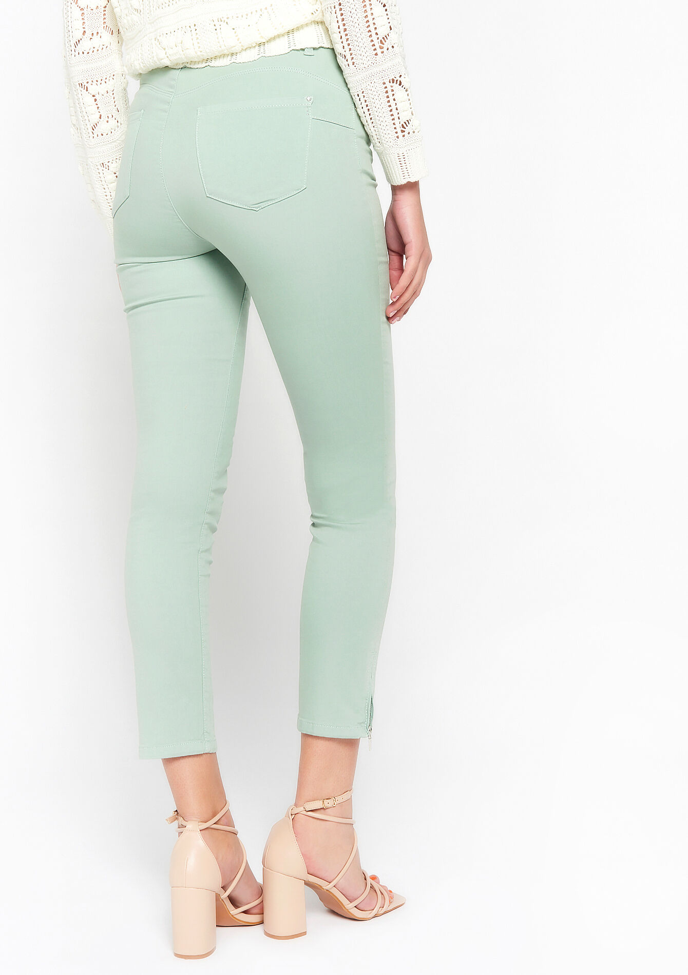 Skinny broek, Skinny broek - MINT GREEN - 06004307_1723