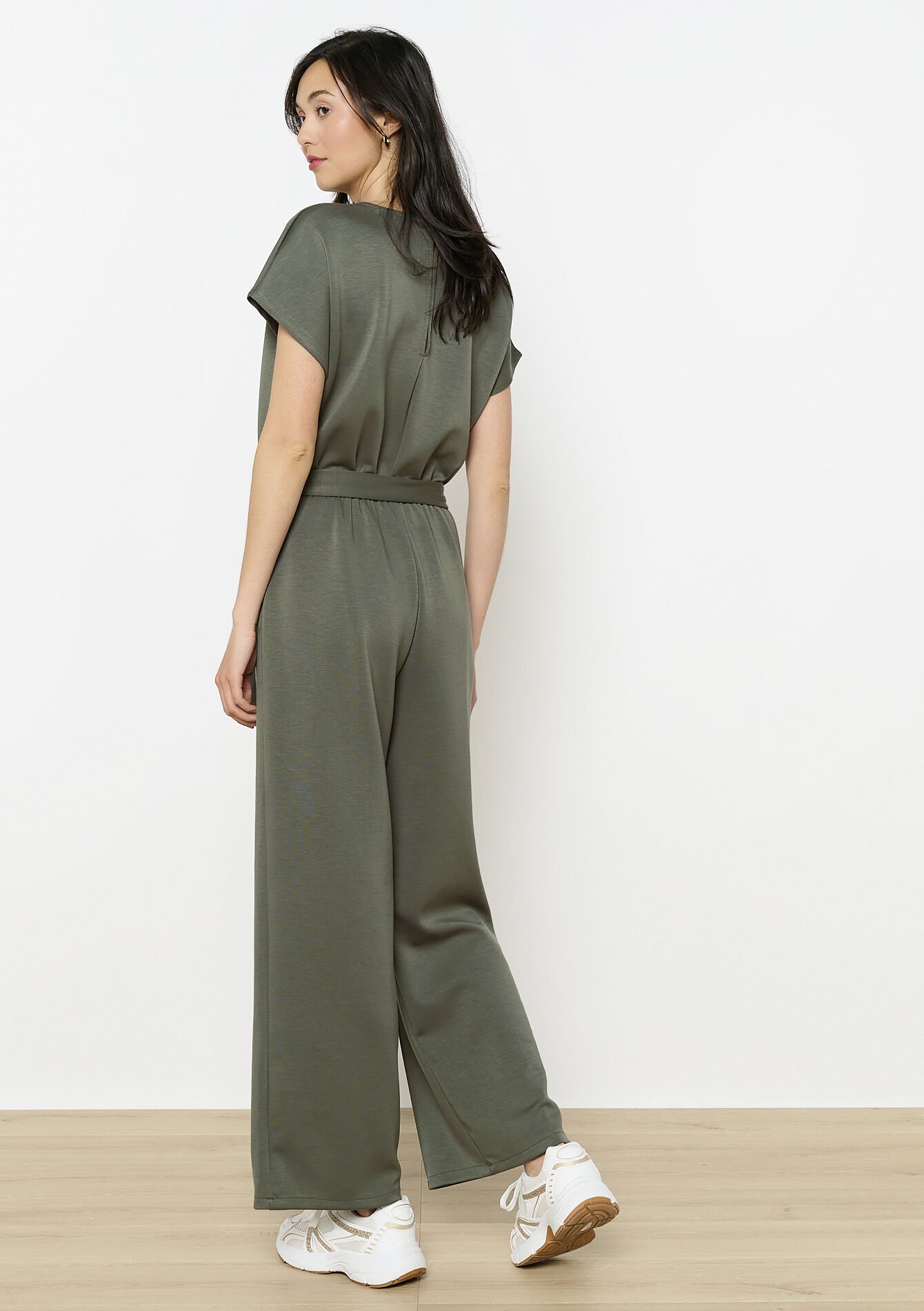 Jumpsuit in sweat fabric, Jumpsuit in sweat fabric - KHAKI FADED - 06004612_4326