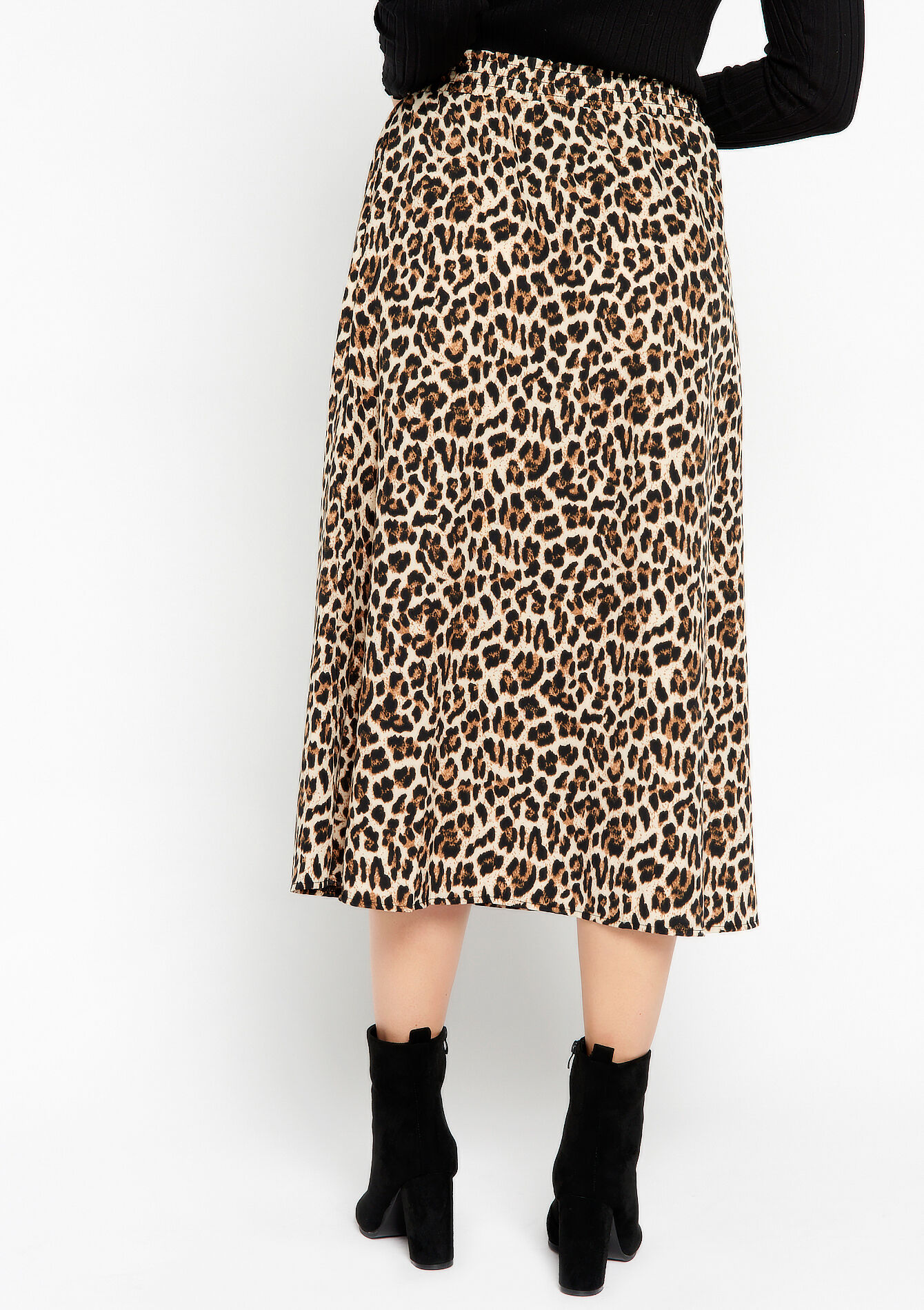 Midirok met luipaardprint - BEIGE BIRCH - 07101169_1929