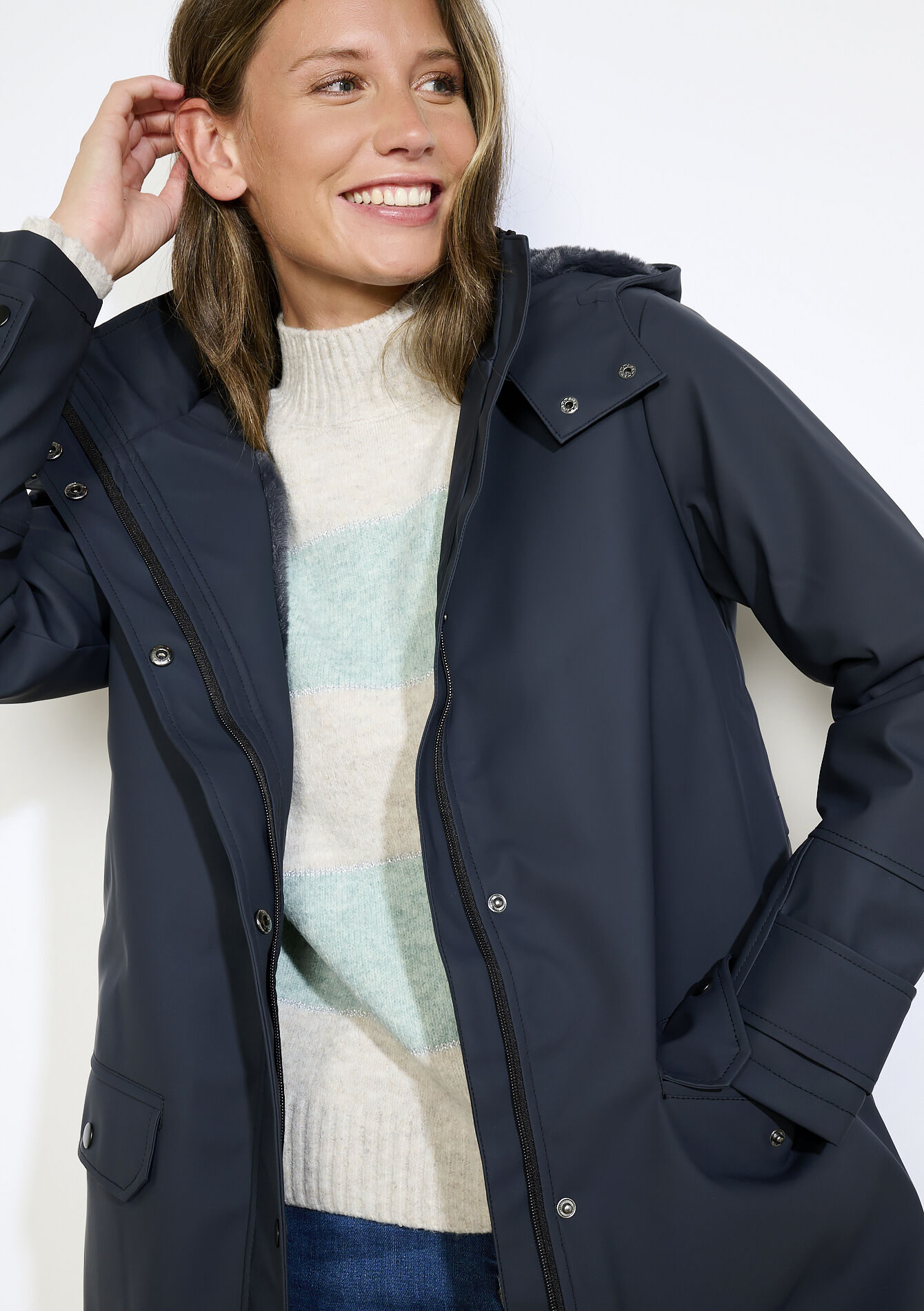 Parka imperméable matelassée, , detail