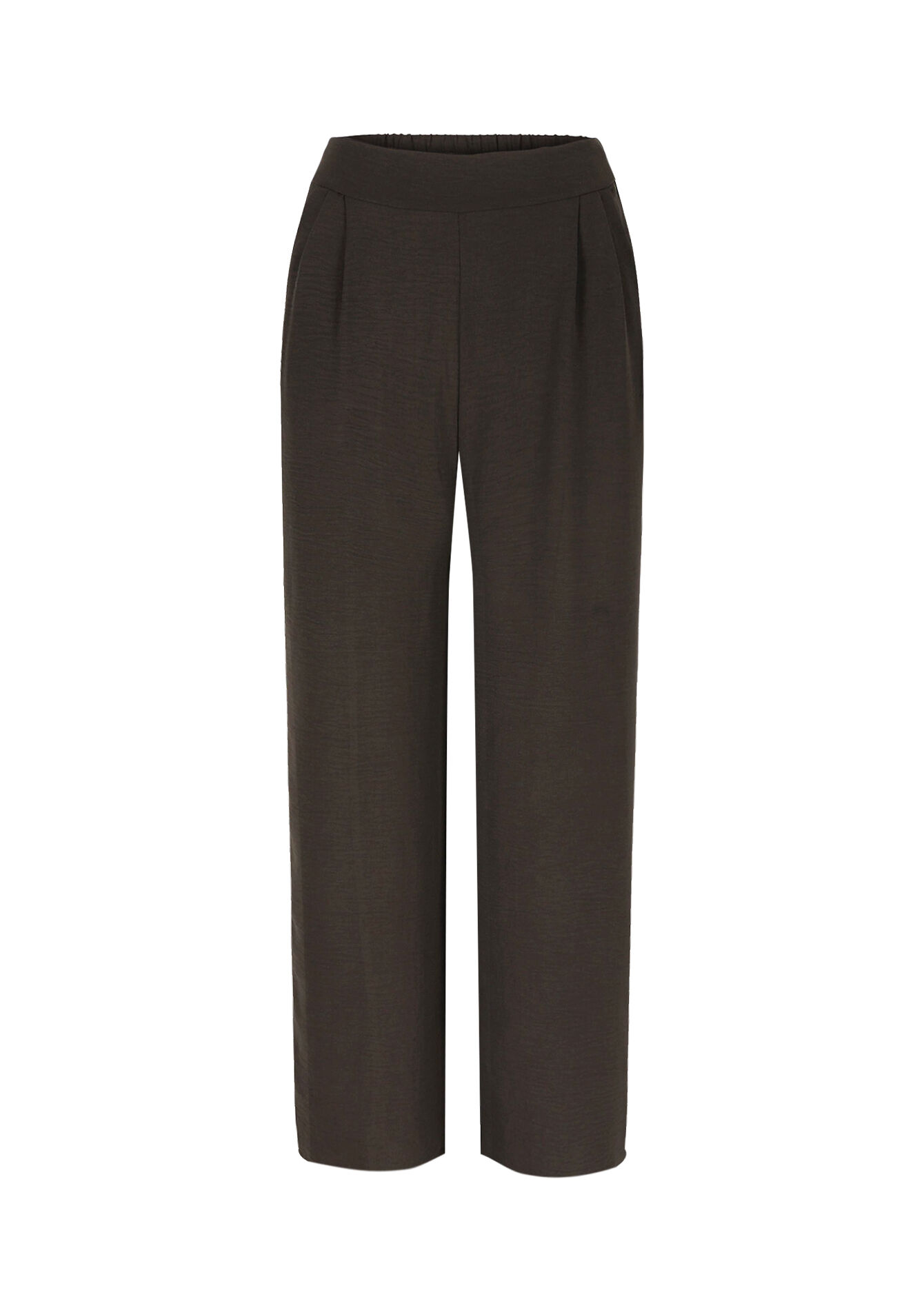 Wijde vloeiende broek, Wijde vloeiende broek - BROWN DARK CHOCOLATE - 06600961_3720
