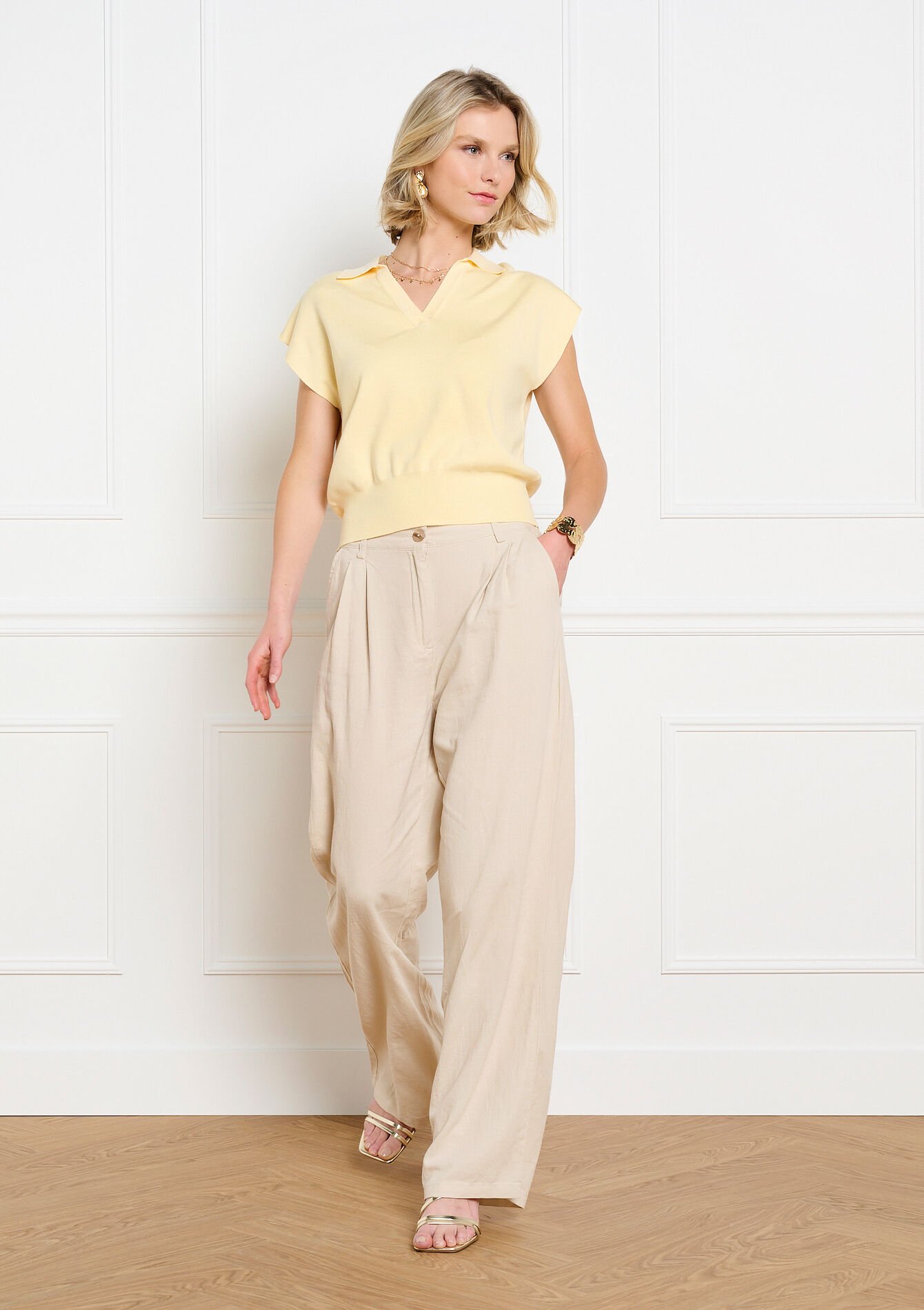 Soepele polo kraag trui, Soepele polo kraag trui - YELLOW SUN - 04007034_5007