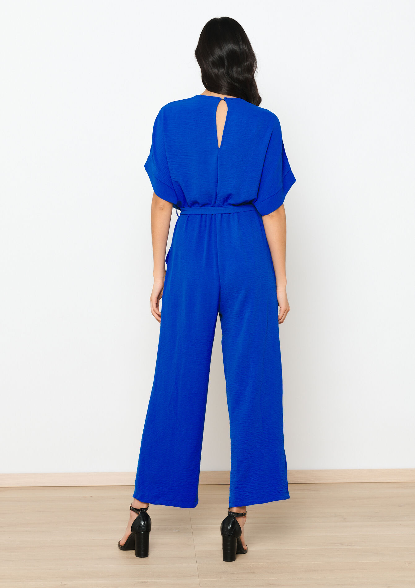Jumpsuit with kimono effect, Jumpsuit with kimono effect - ELECTRIC BLUE - 06004483_1619