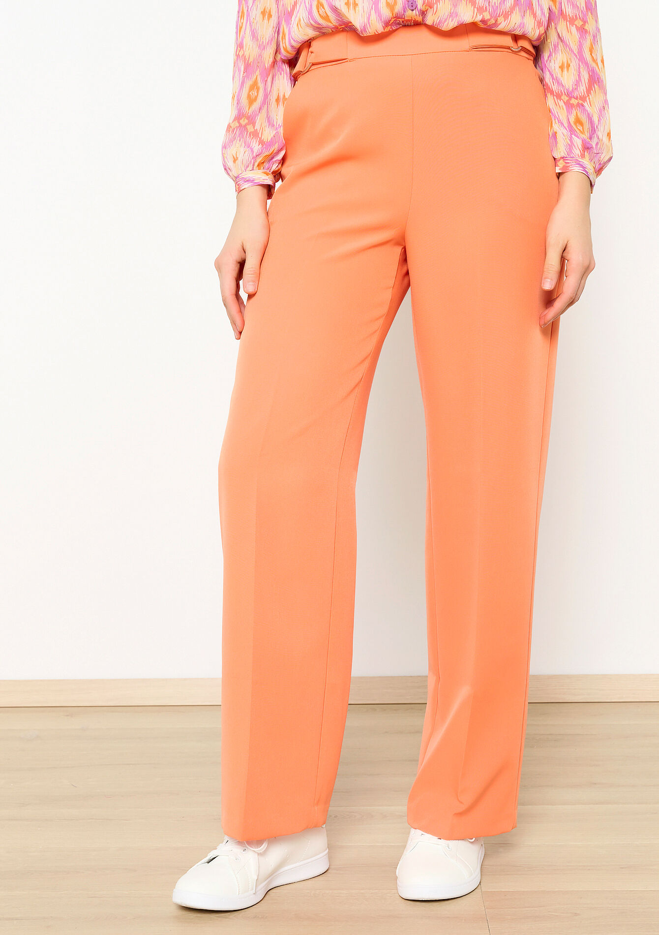 Wijde broek - ORANGE MANGO - 06100613_2575