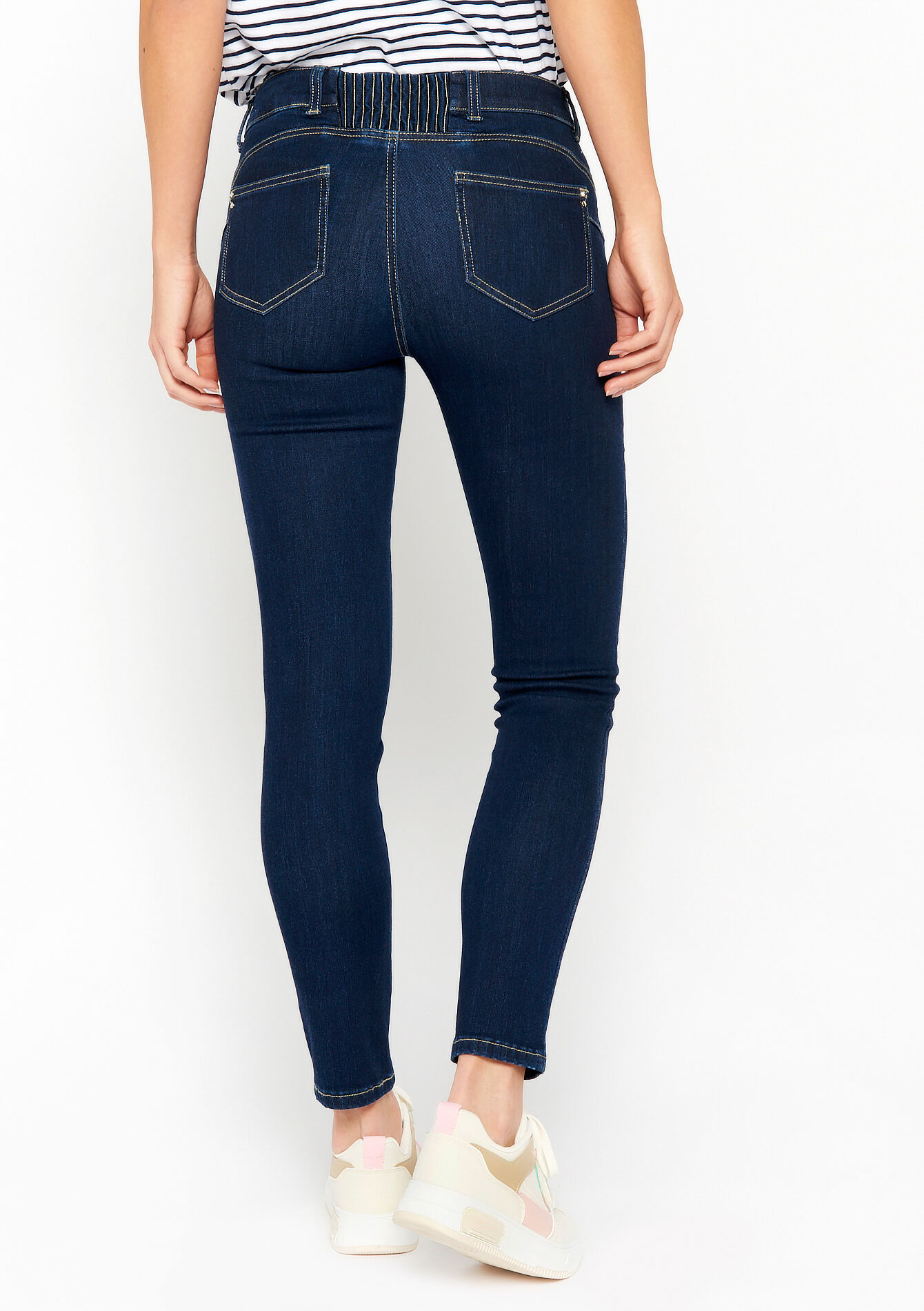 Jean skinny effet push-up, Jean skinny effet push-up - DARK BLUE - 22000426_0501