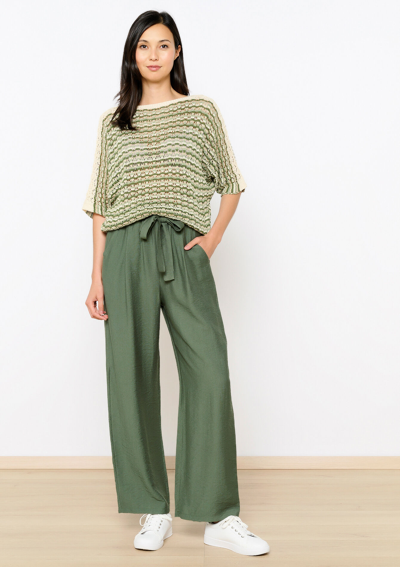 Pullover en crochet - CHAMPAGNE SAND - 04006634