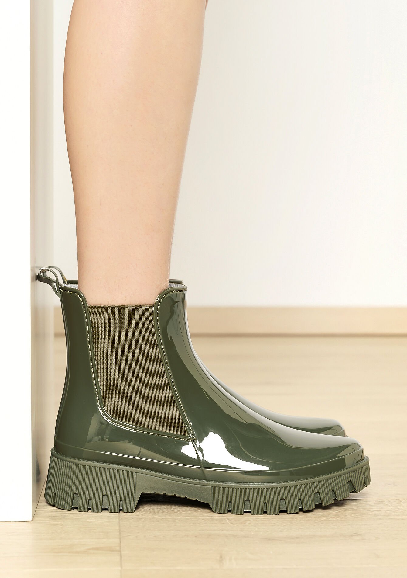 Bottines de pluie chic, Bottines de pluie chic - KHAKI MED - 13100296_4327