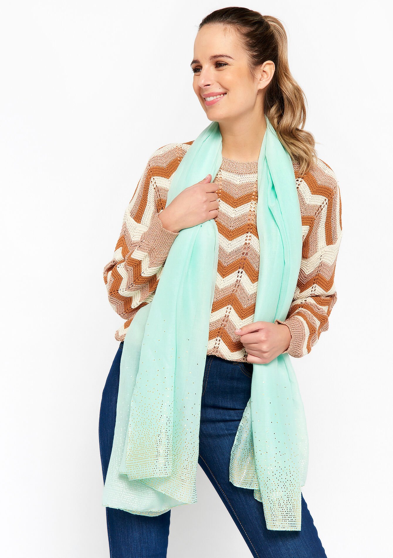 Scarf, Scarf - MINT GREEN - 1066719