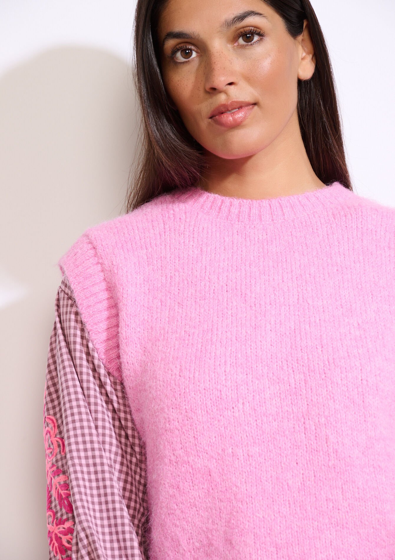 Pull sans manches doux - PINK BUBBLEGUM - 04007042_1477