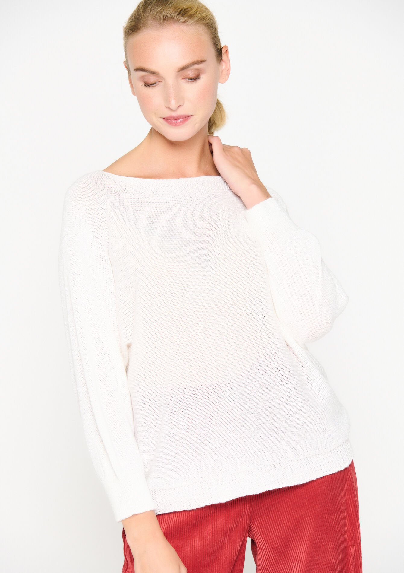 Pull à manches chauve-souris, Pull à manches chauve-souris - OFFWHITE - 04006057