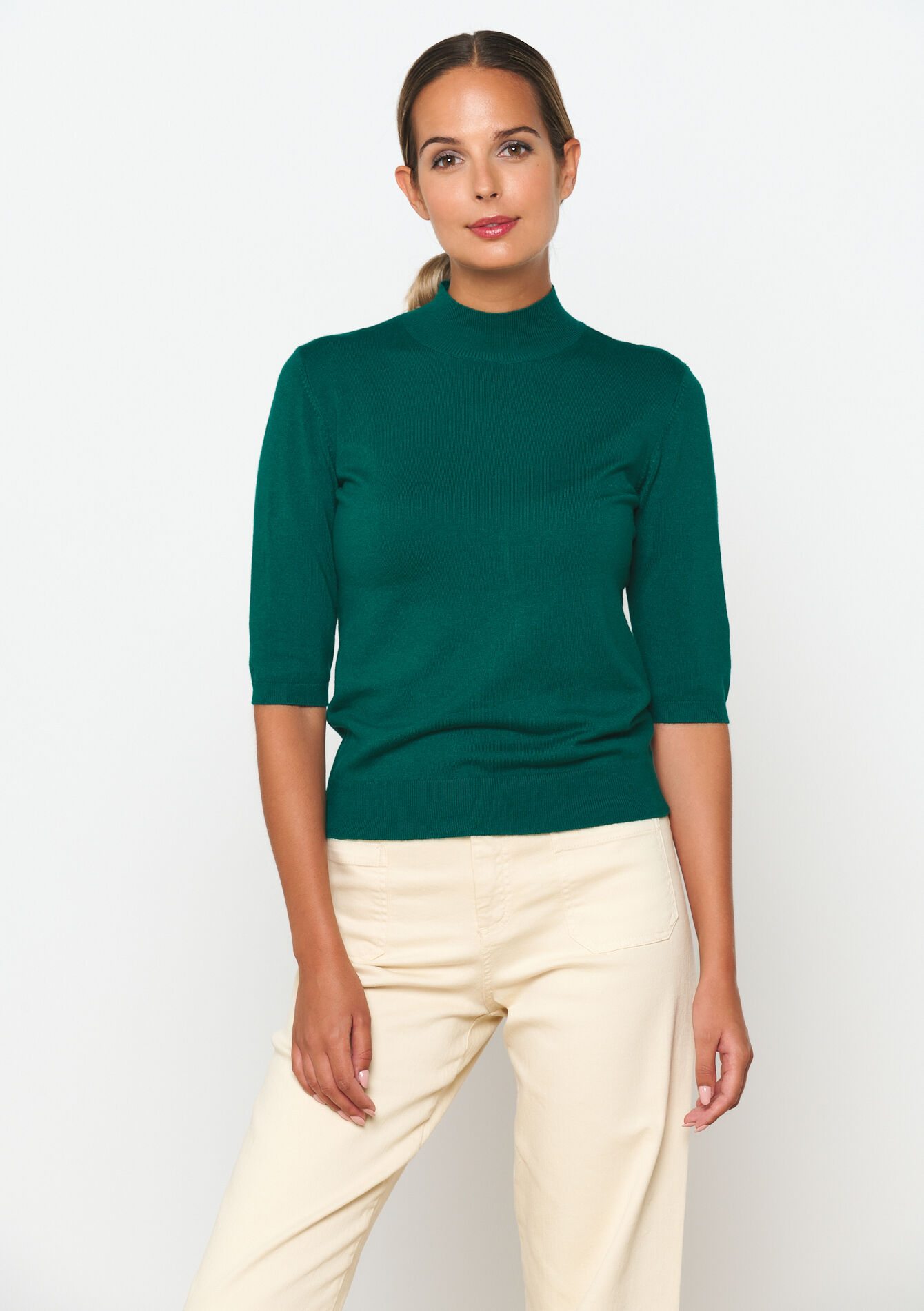 Pull à manches courtes, Pull à manches courtes - GREEN EMERALD - 04006501_4511