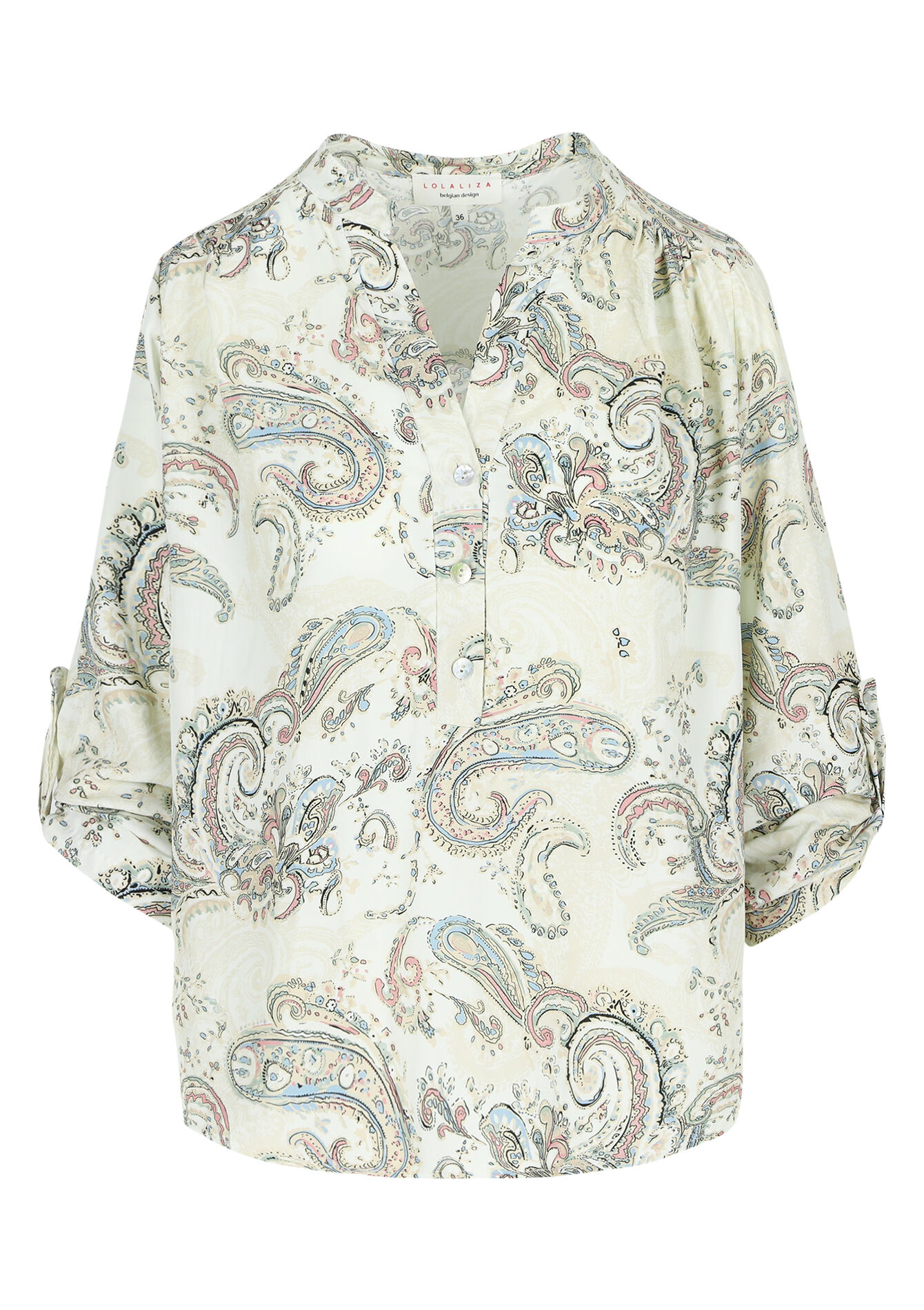 Blouse met paisleyprint, Blouse met paisleyprint - NATURAL WHITE - 05702487_2510