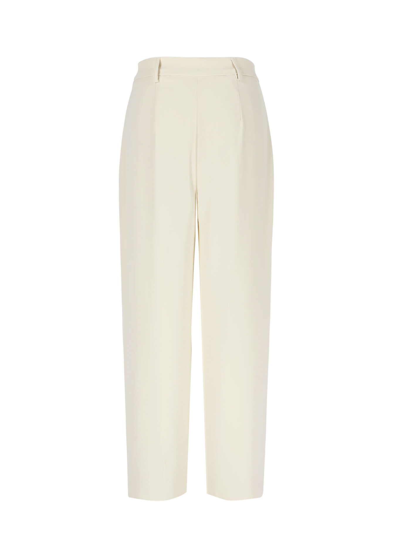 High-waist vloeiende broek, High-waist vloeiende broek - VANILLA WHITE - 06100711_1013