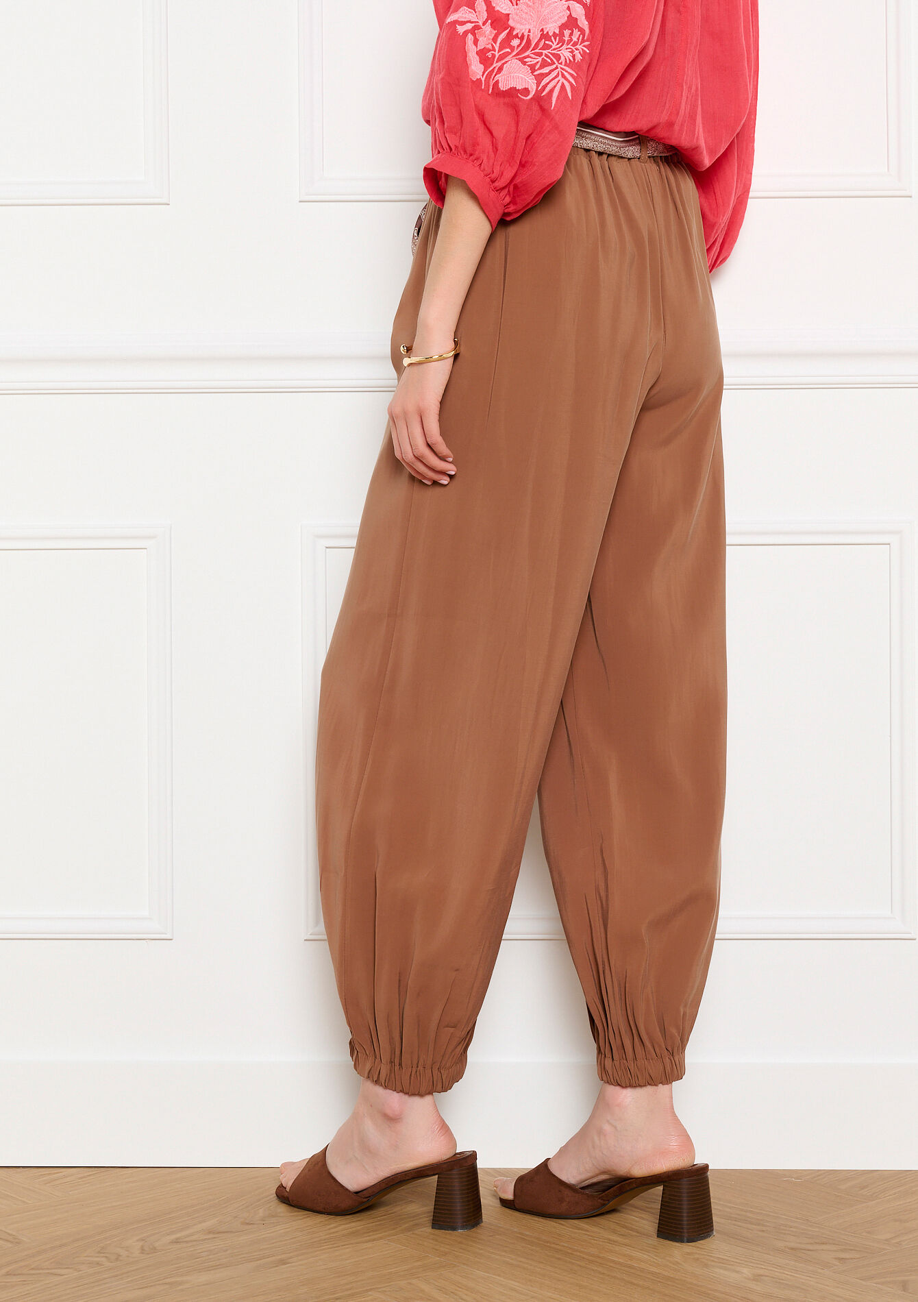 Soepele balloonbroek, Soepele balloonbroek - BROWN COFFEE - 06601133_3717