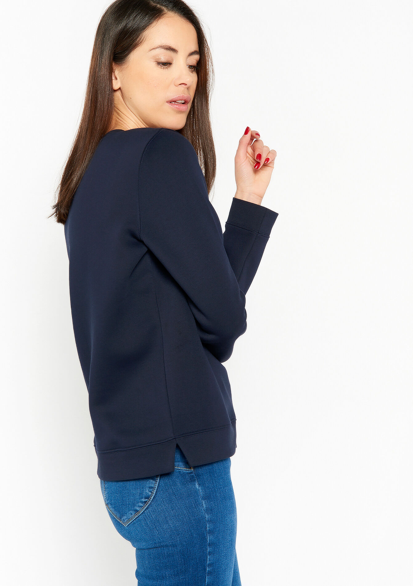 Printed pullover, Printed pullover - NAVY BASIC - 03001684_2723