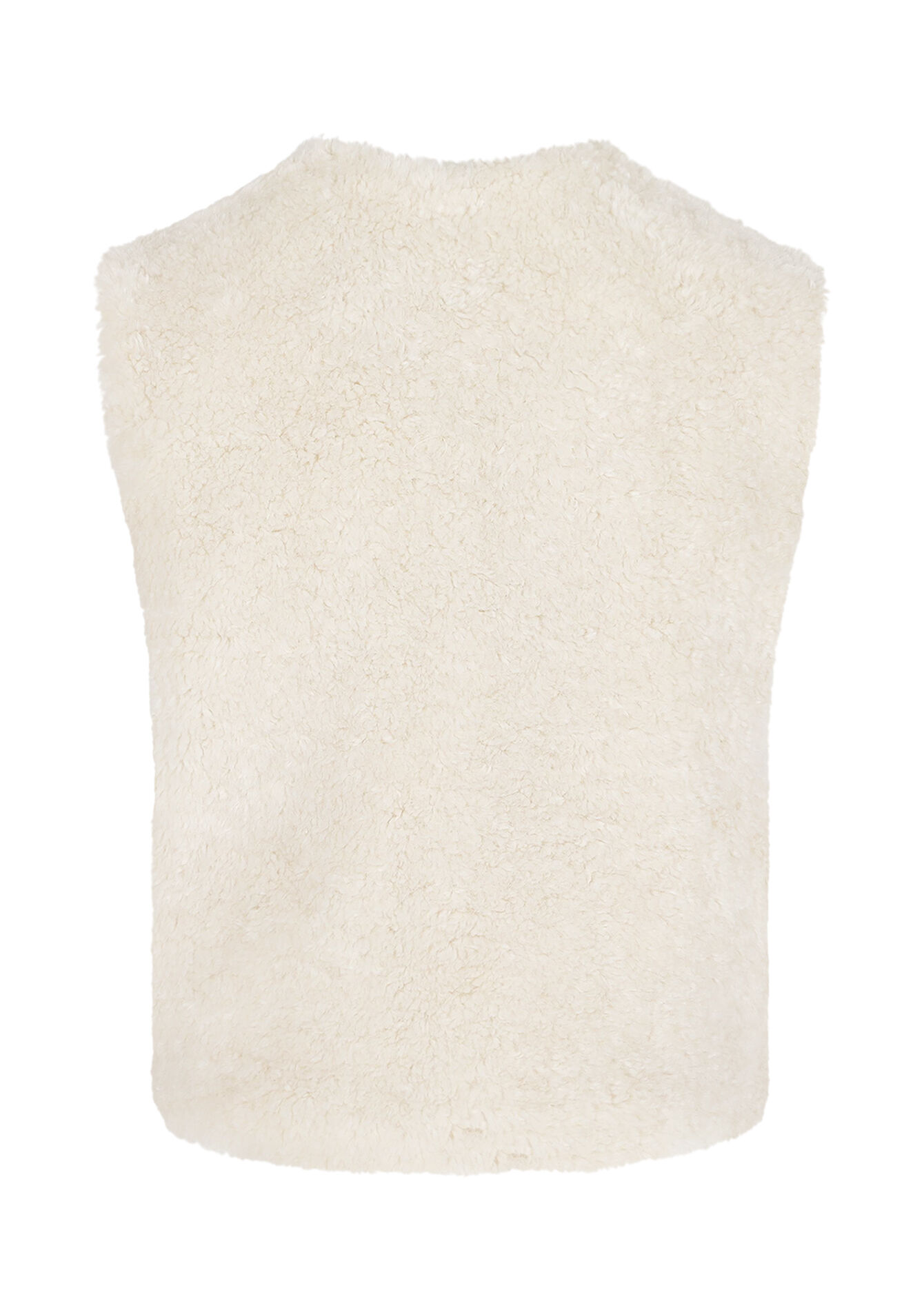 Gilet sans manches bouclette, Gilet sans manches bouclette - OFFWHITE - 09001471_1001
