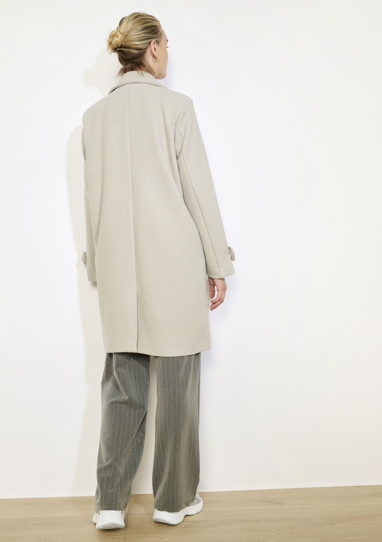 Manteau croisé structuré, Manteau croisé structuré - LT BEIGE - 23000797_2527