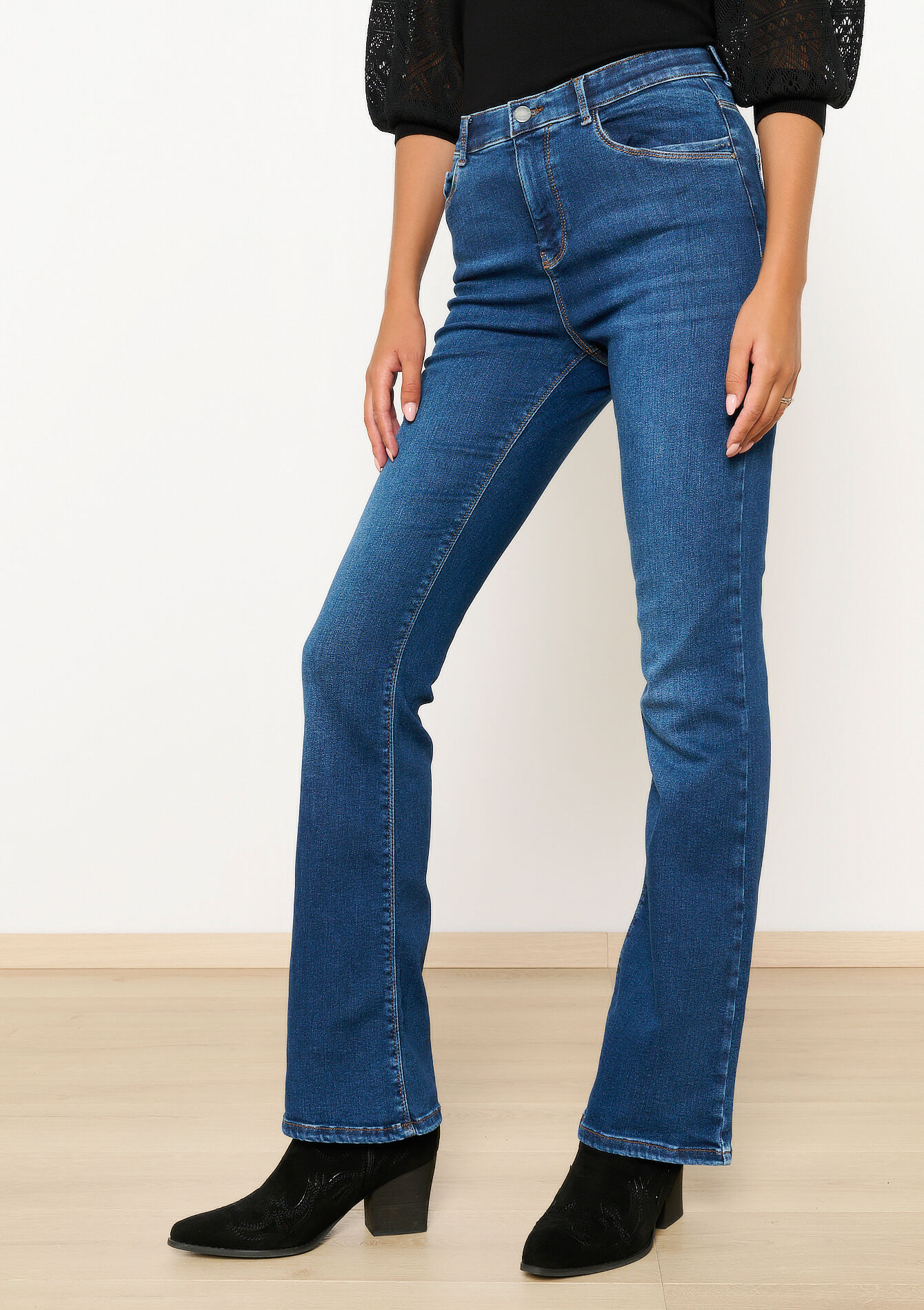 Multiple size bootcut jeans, Multiple size bootcut jeans - DARK BLUE - 22000545_0501