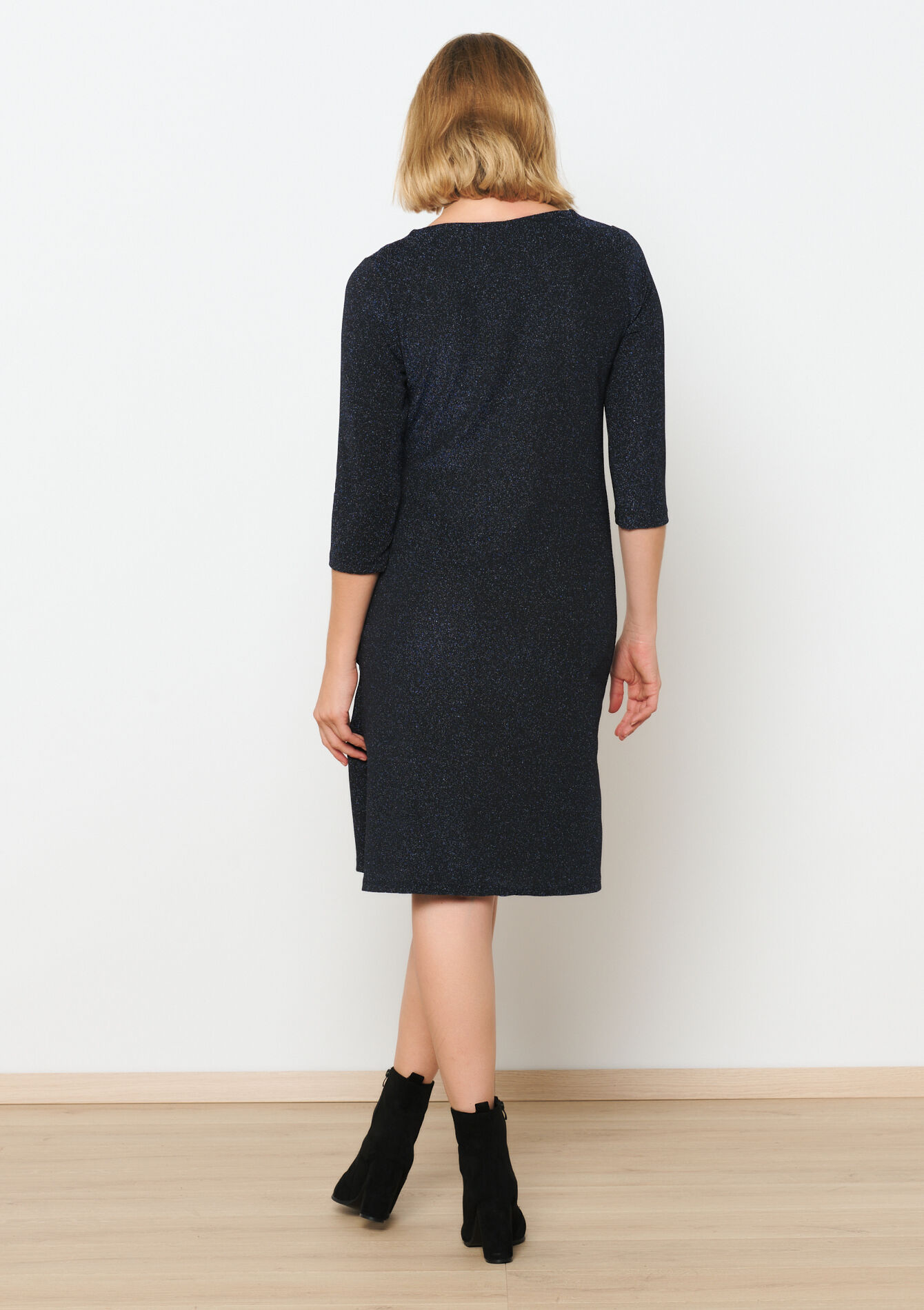 Robe en jersey avec lurex, Robe en jersey avec lurex - NAVY BASIC - 08103451_2723